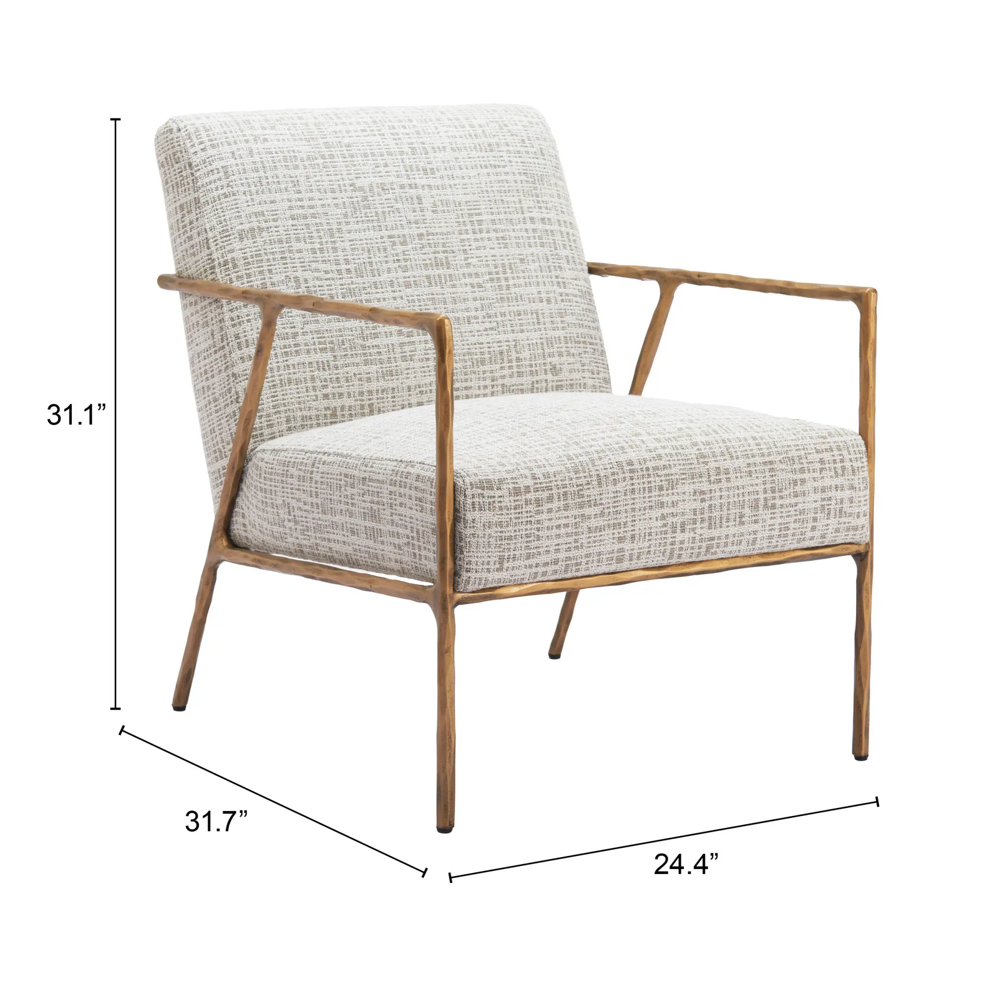 Norwell Beige Frost Boucle Accent Chair-9