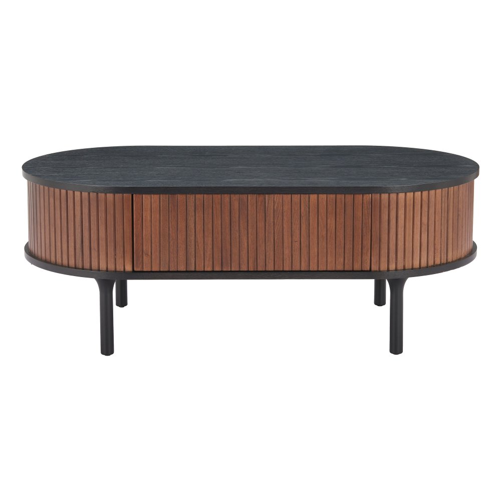 Kori Black and Walnut Coffee Table