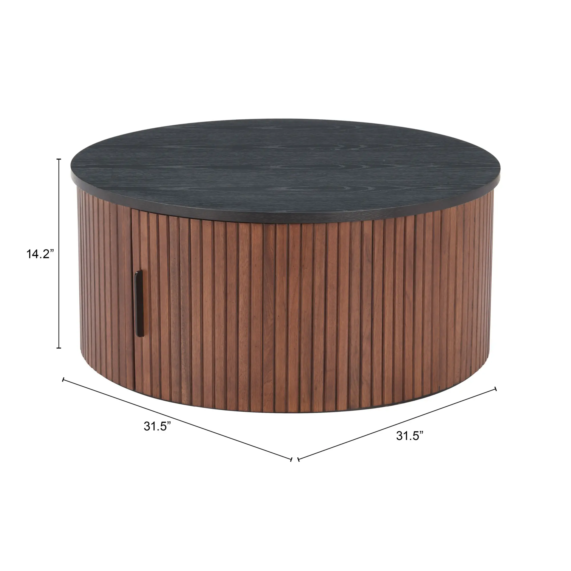 Nero Black and Walnut Coffee Table-6