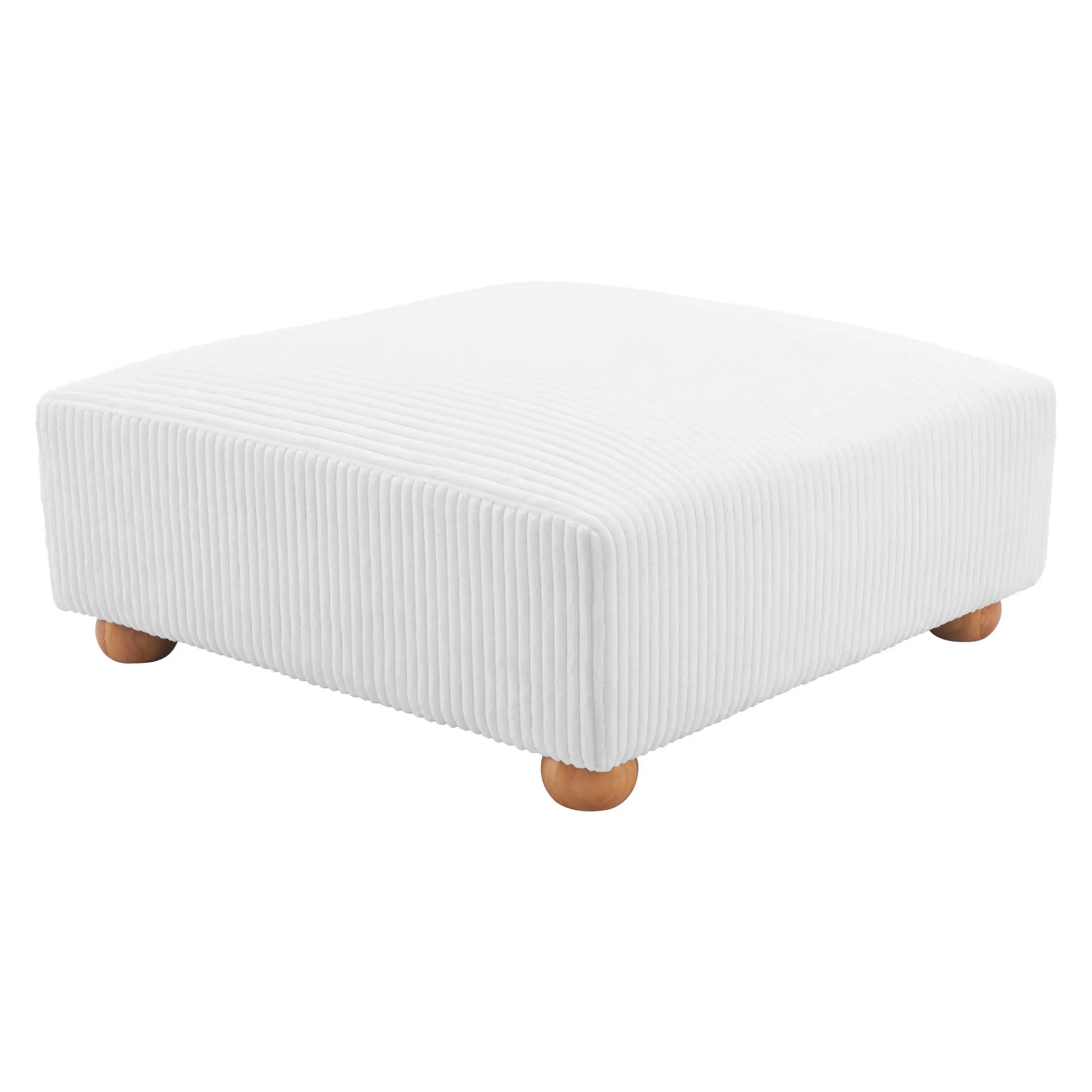 Tanner White Corduroy Ottoman-5