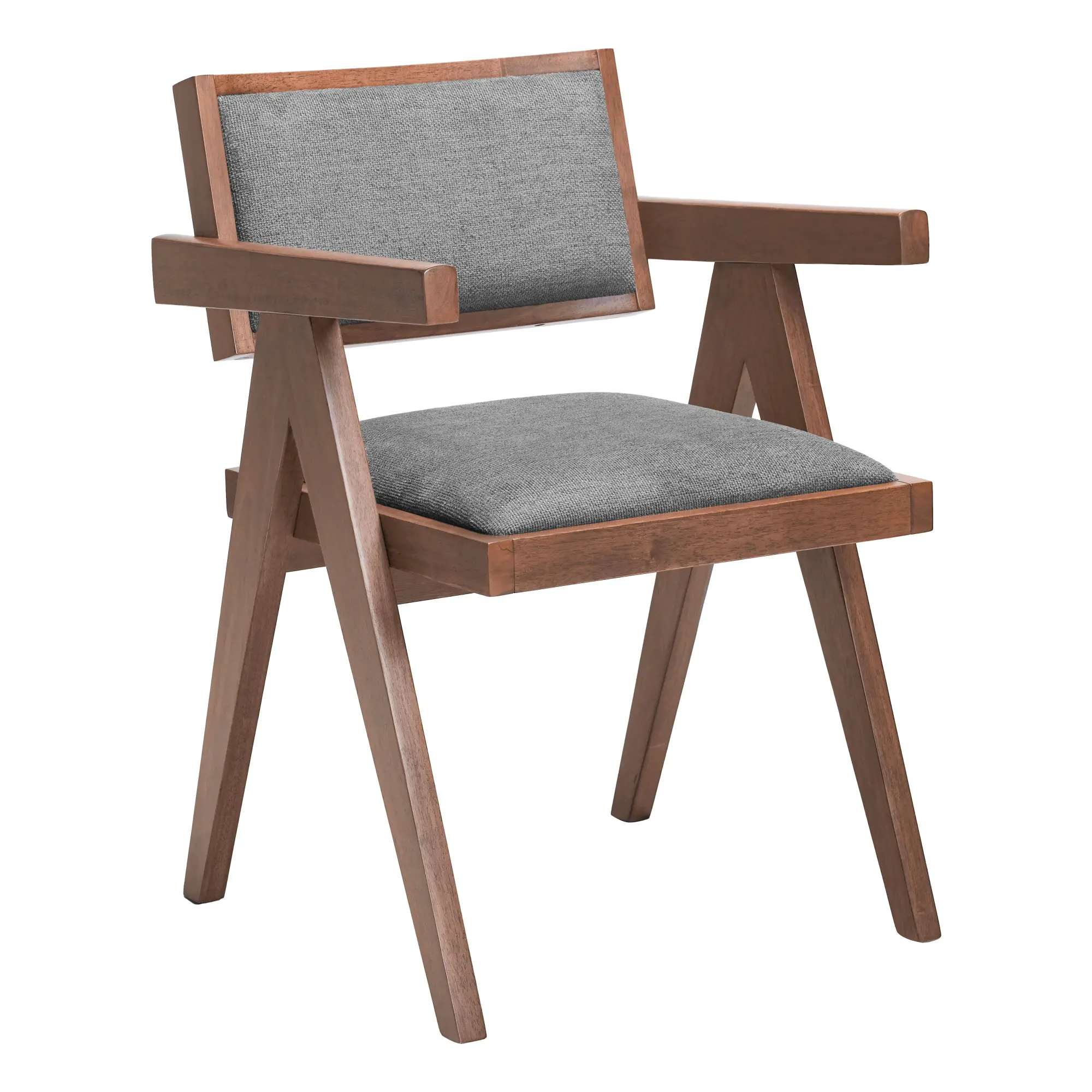 Durham Gray and Walnut Dining Chairs, Set of 2-3