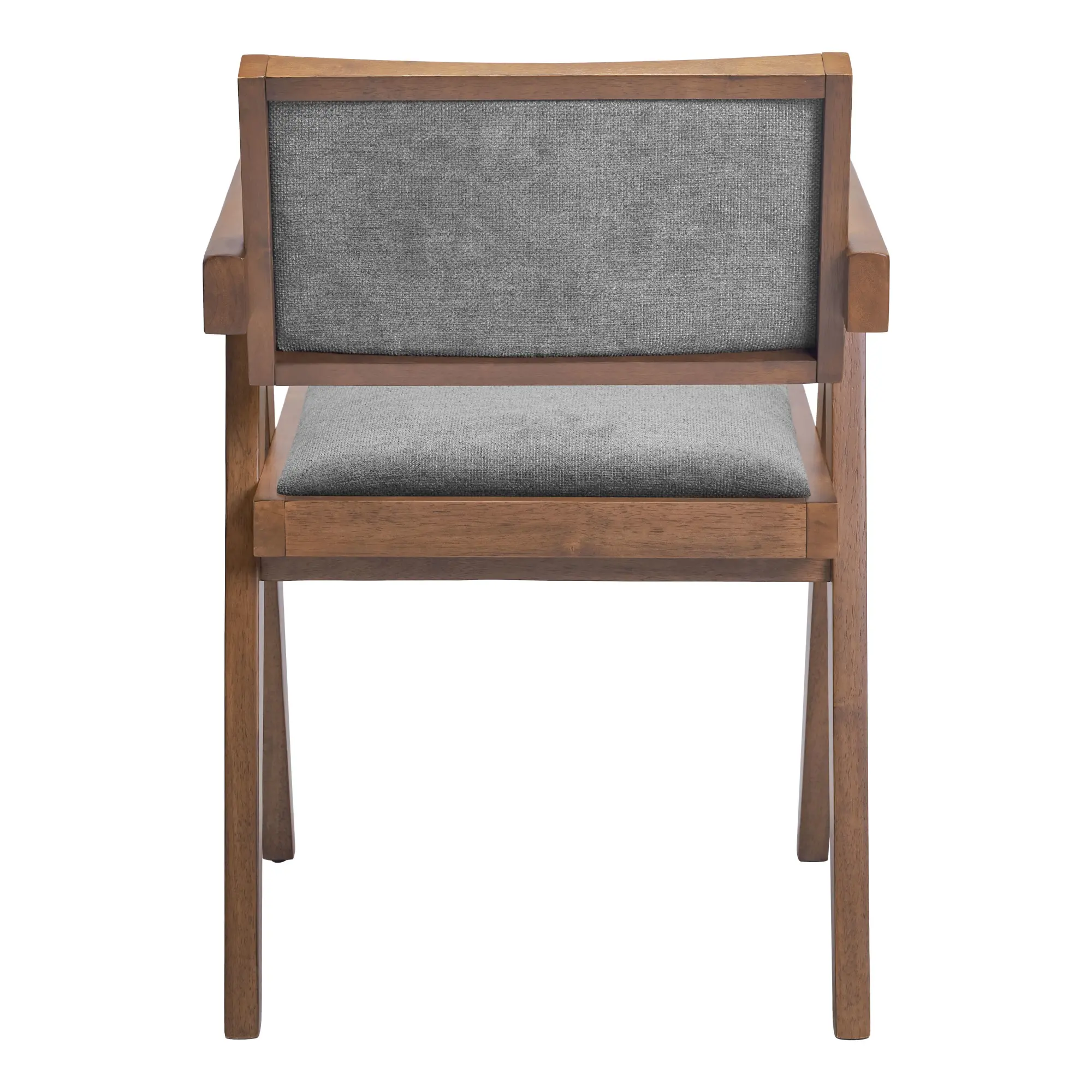 Durham Gray and Walnut Dining Chairs, Set of 2-5