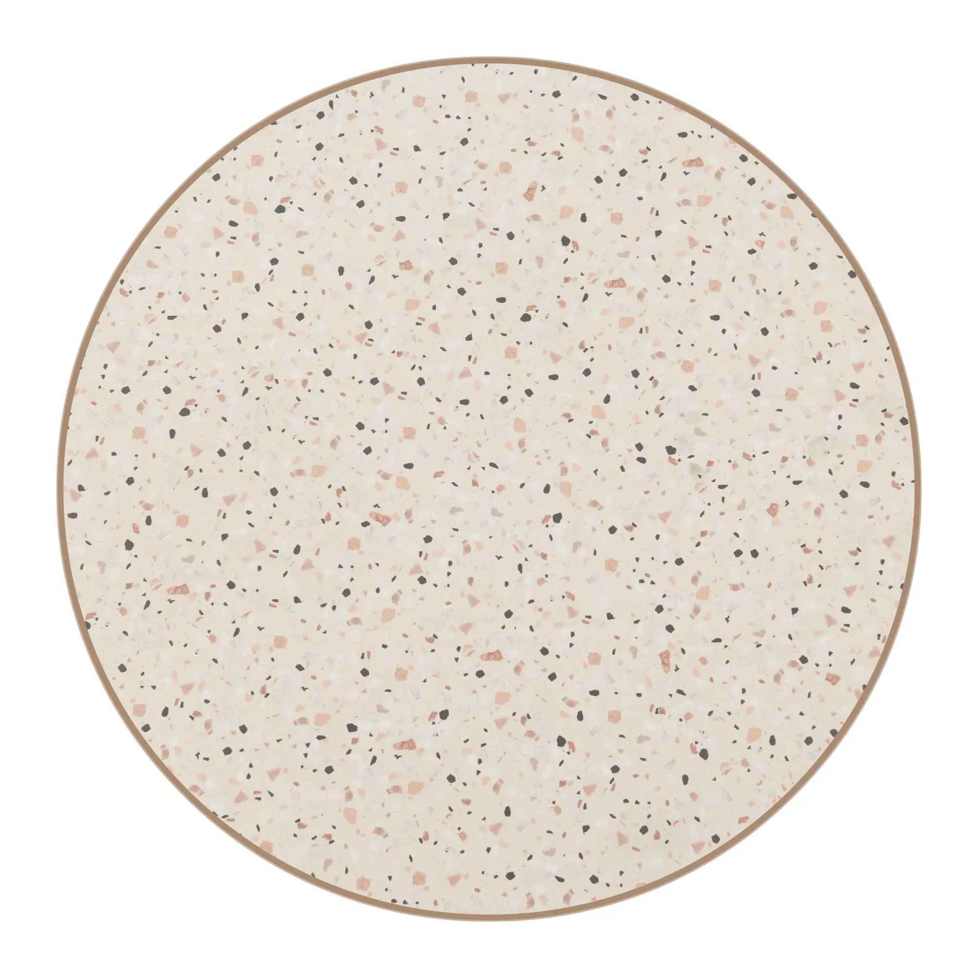 Brent Beige and Gold Bistro Table-5