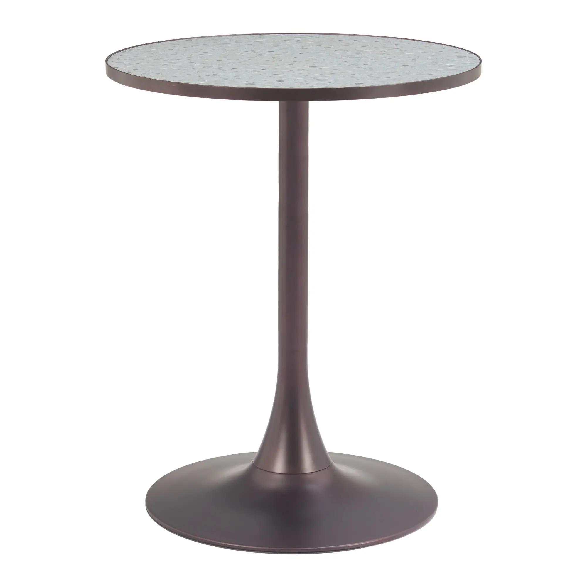 Brent Gray and Bronze Bistro Table-1