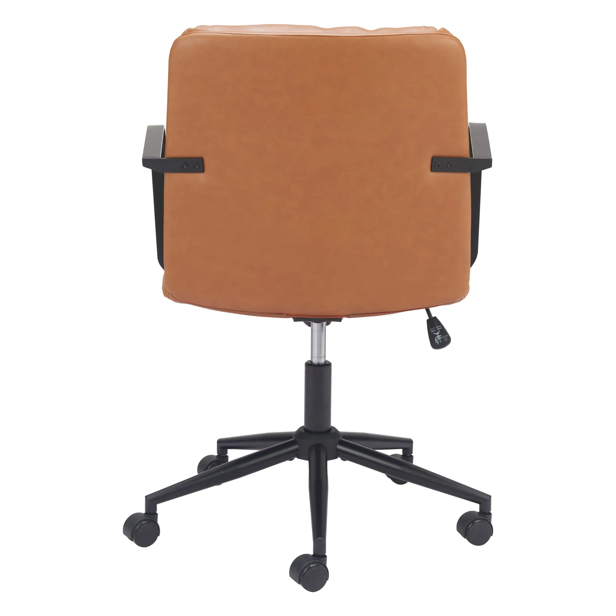 Boulder Brown Faux Leather Office Chair-3