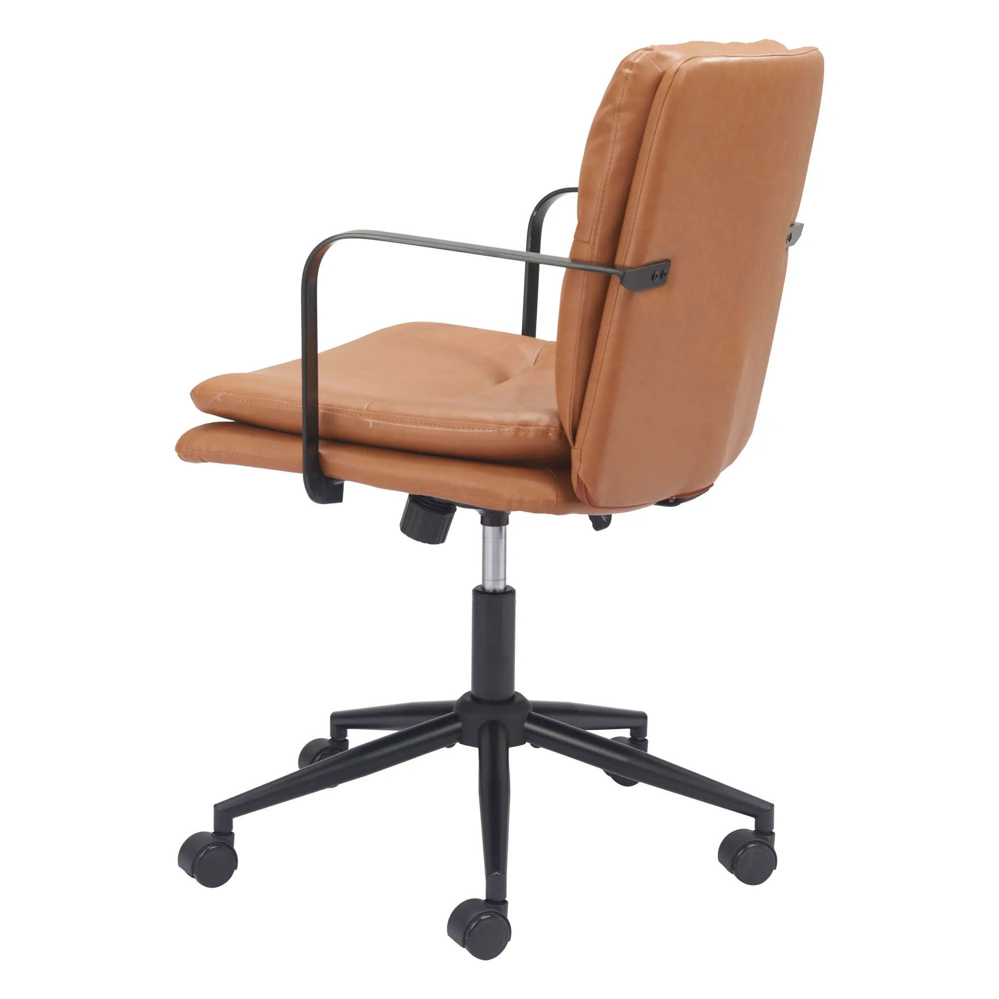Boulder Brown Faux Leather Office Chair-4