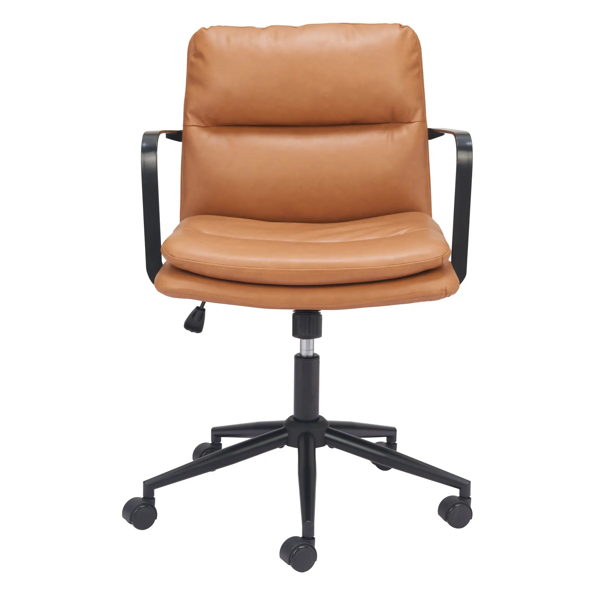 Boulder Brown Faux Leather Office Chair-5