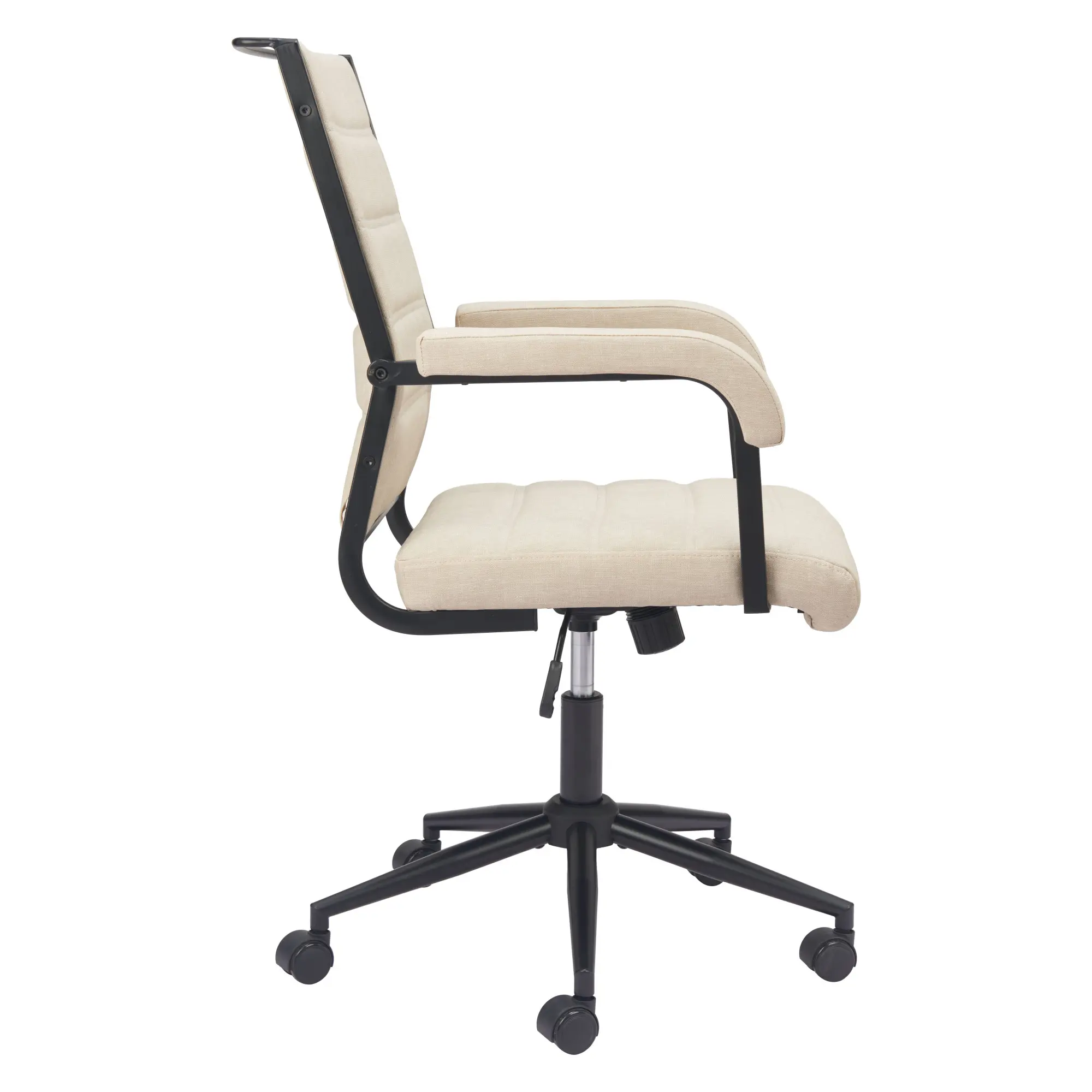 Apex Beige Faux Leather Office Chair-2