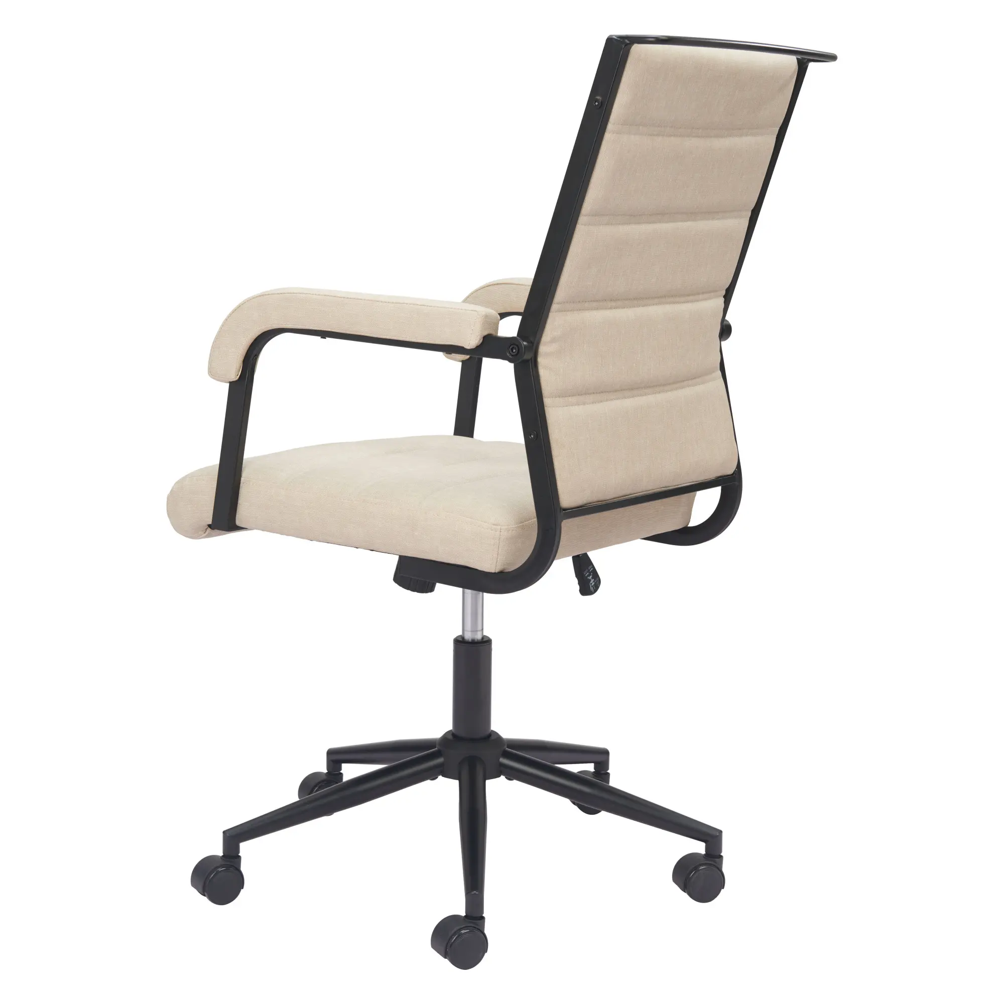 Apex Beige Faux Leather Office Chair-5