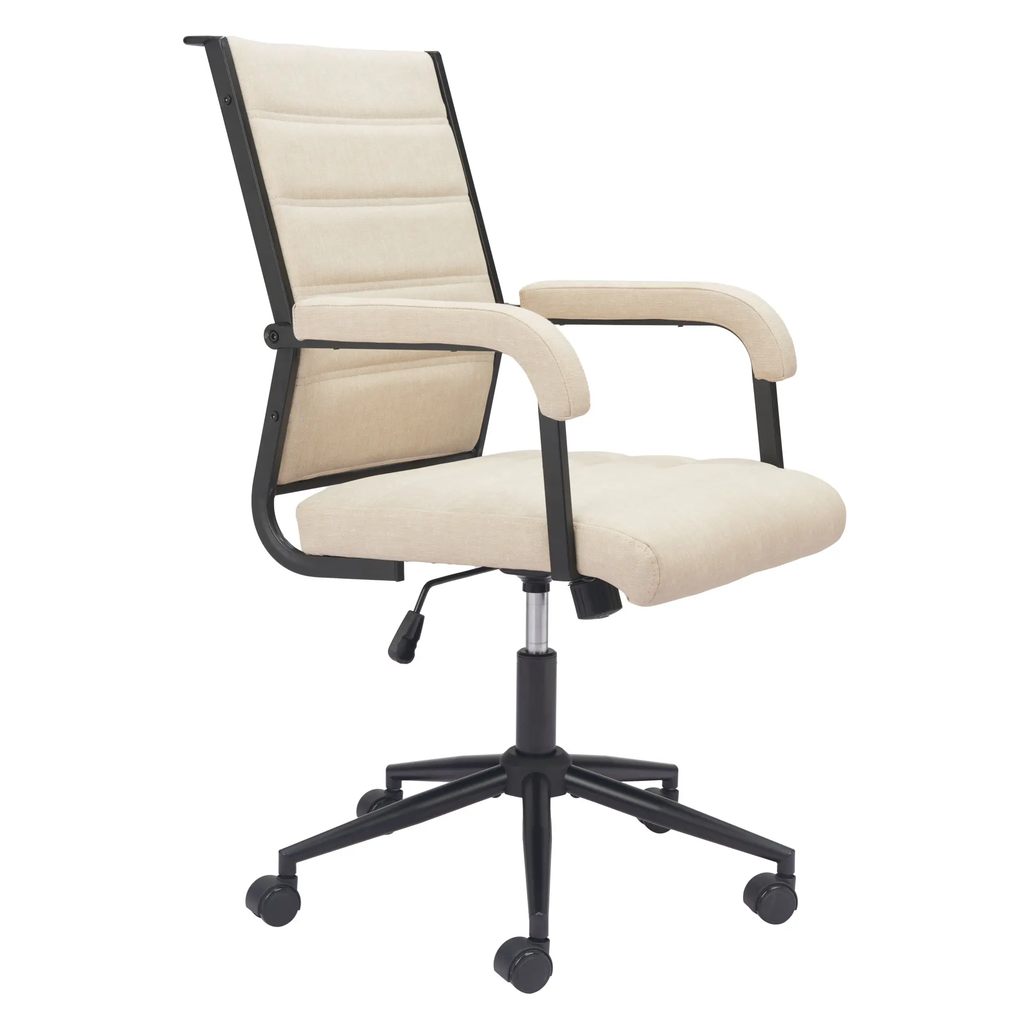 Apex Beige Faux Leather Office Chair-6