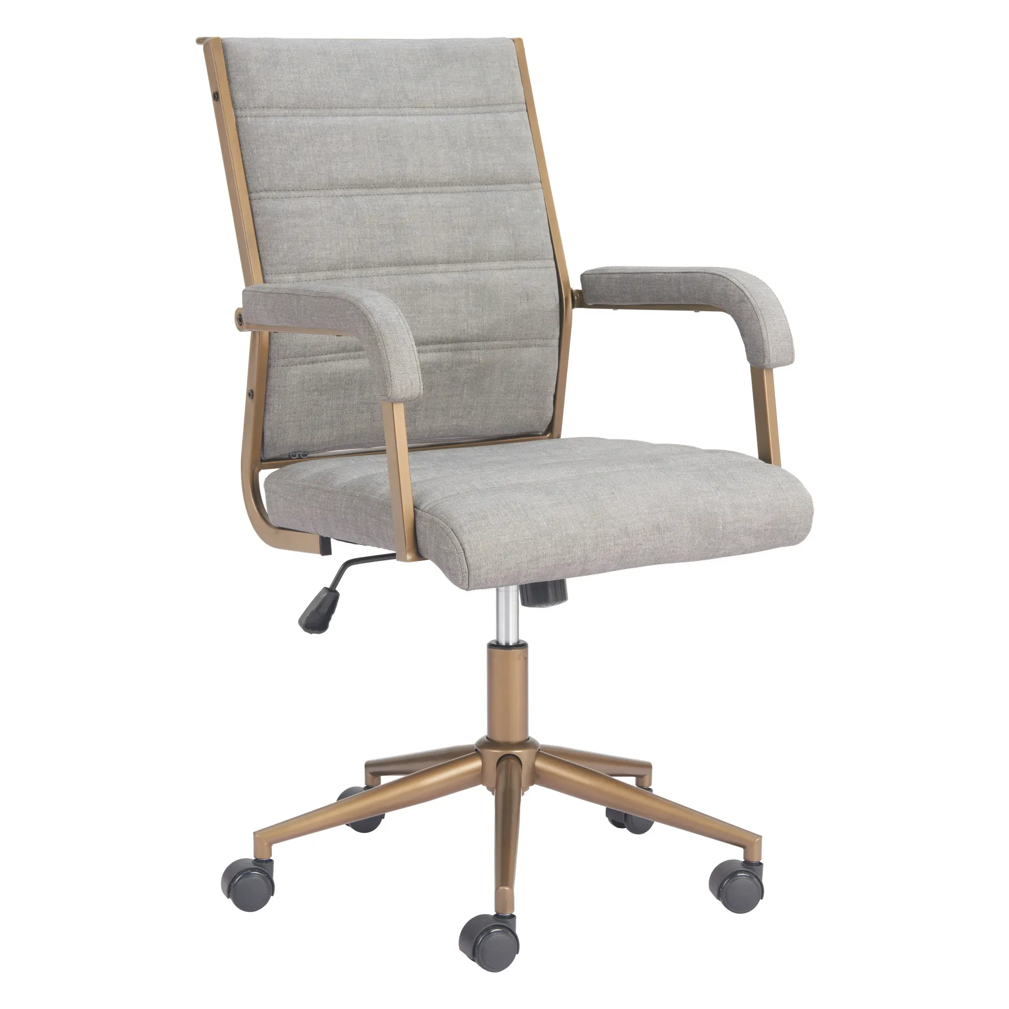 Apex Gray Faux Leather Office Chair-1