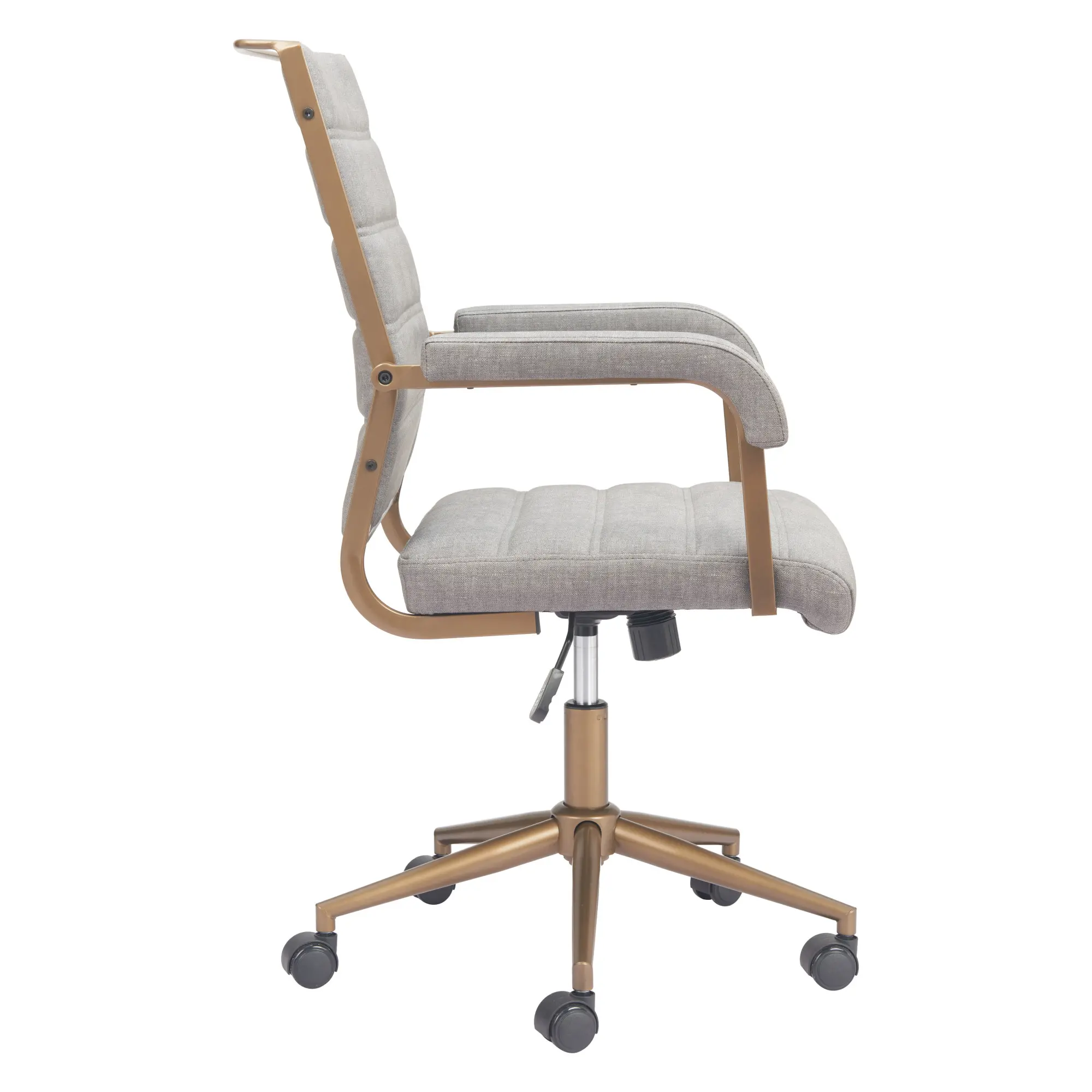 Apex Gray Faux Leather Office Chair-5