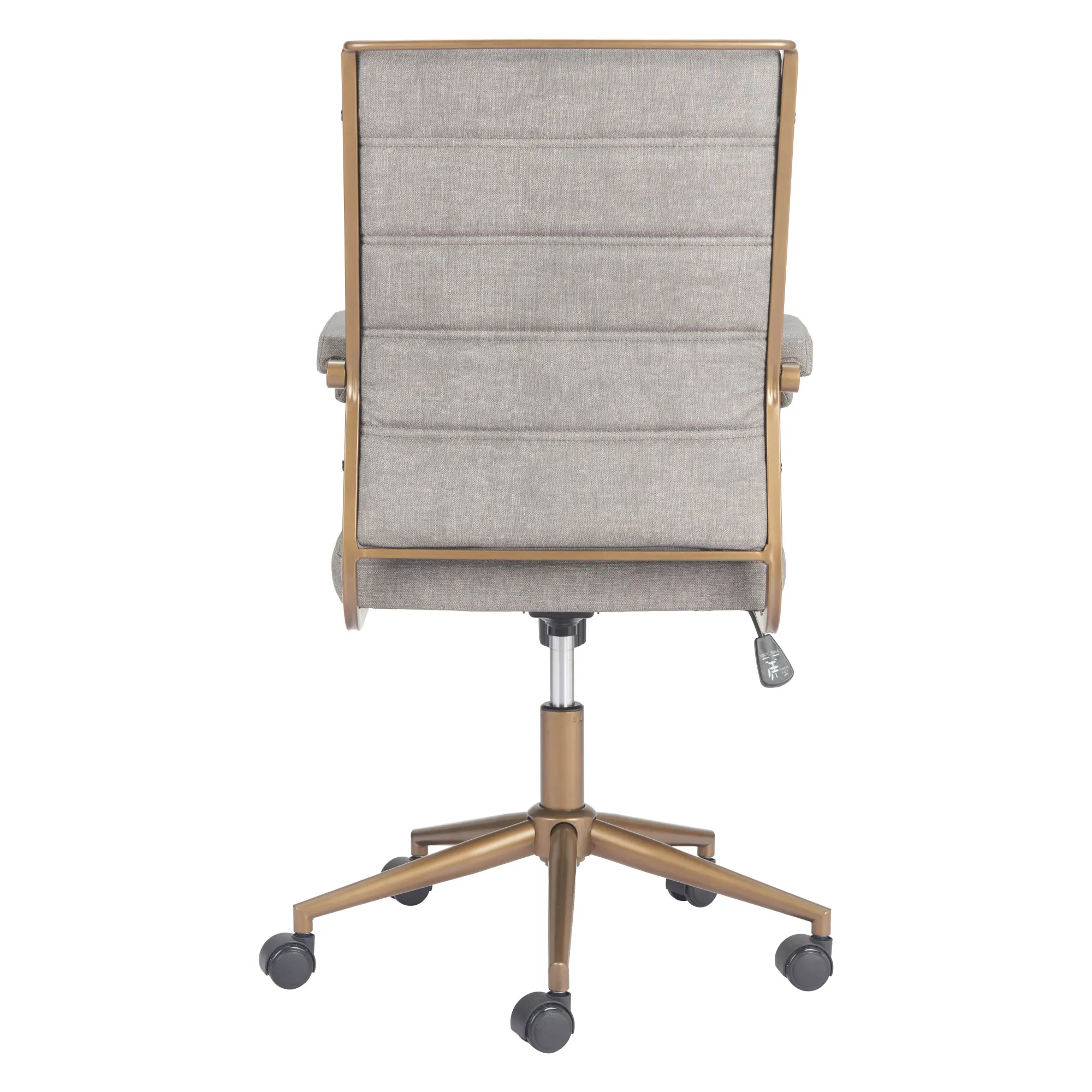 Apex Gray Faux Leather Office Chair-6