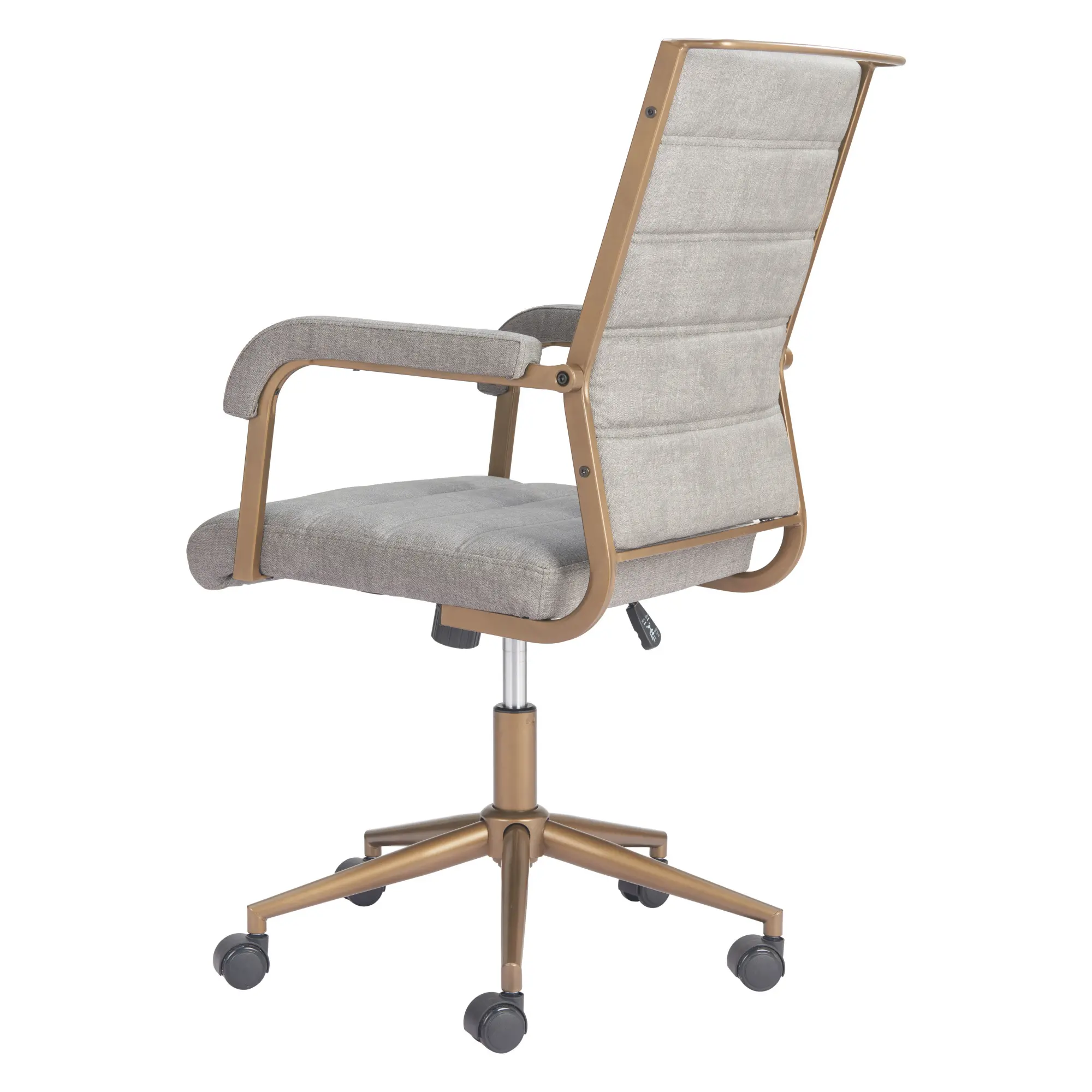 Apex Gray Faux Leather Office Chair-7