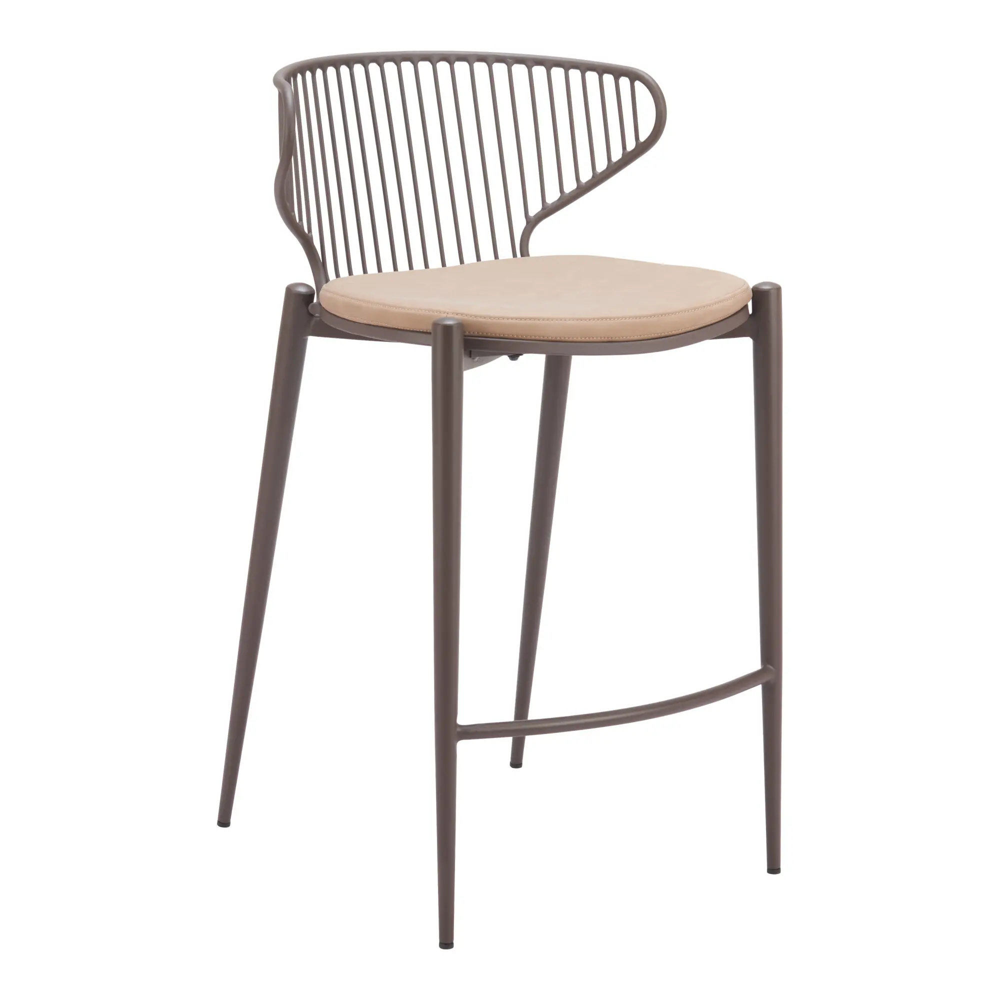 Selena Taupe and Brown Counter Stools, Set of 2-3