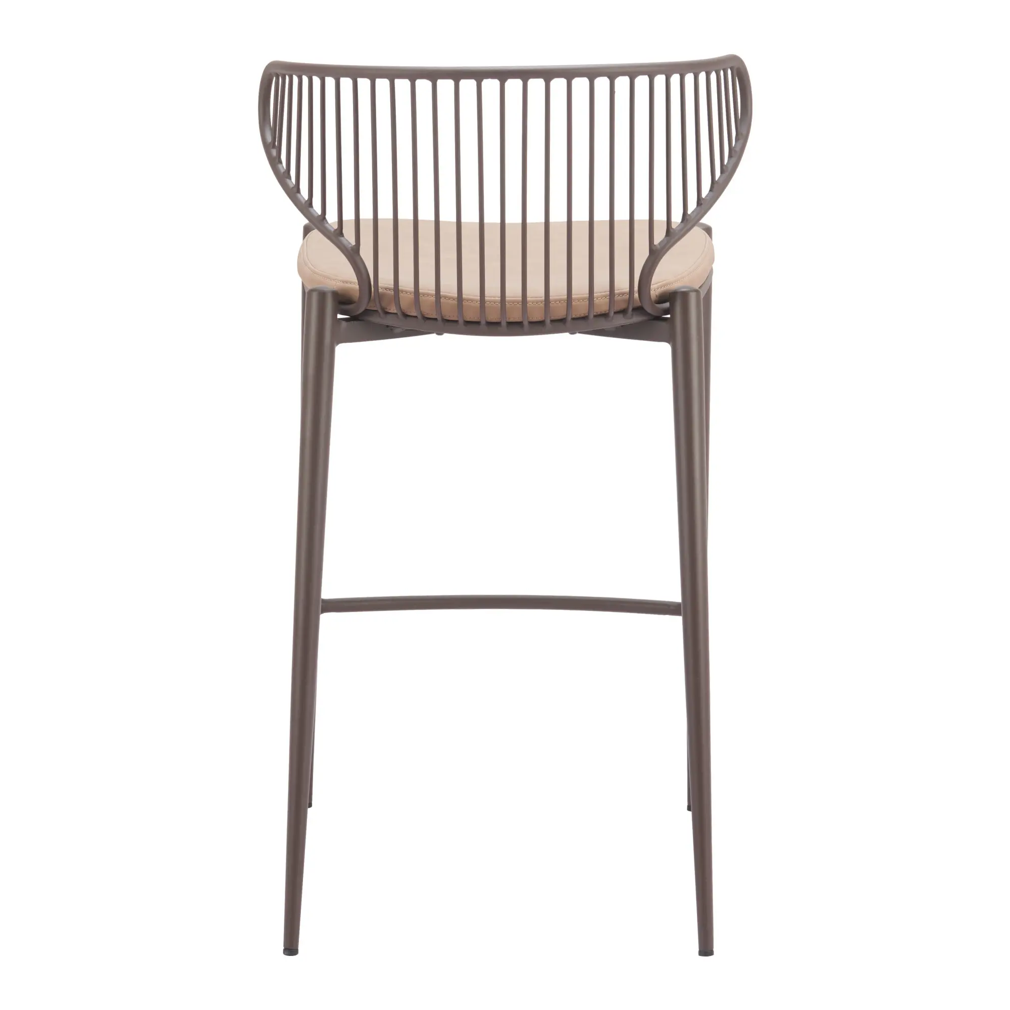 Selena Taupe and Brown Counter Stools, Set of 2-4