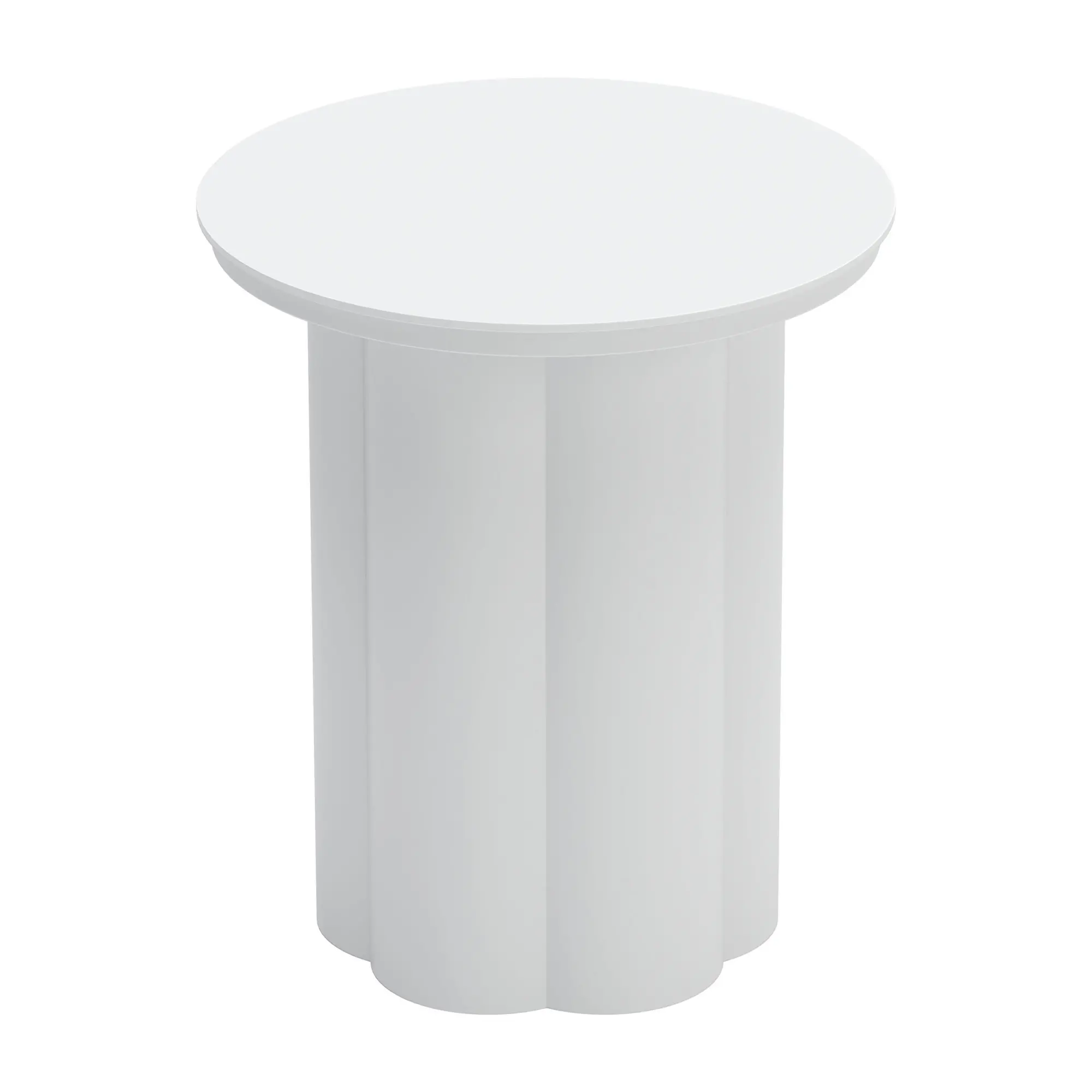Kona White Outdoor Side Table-4