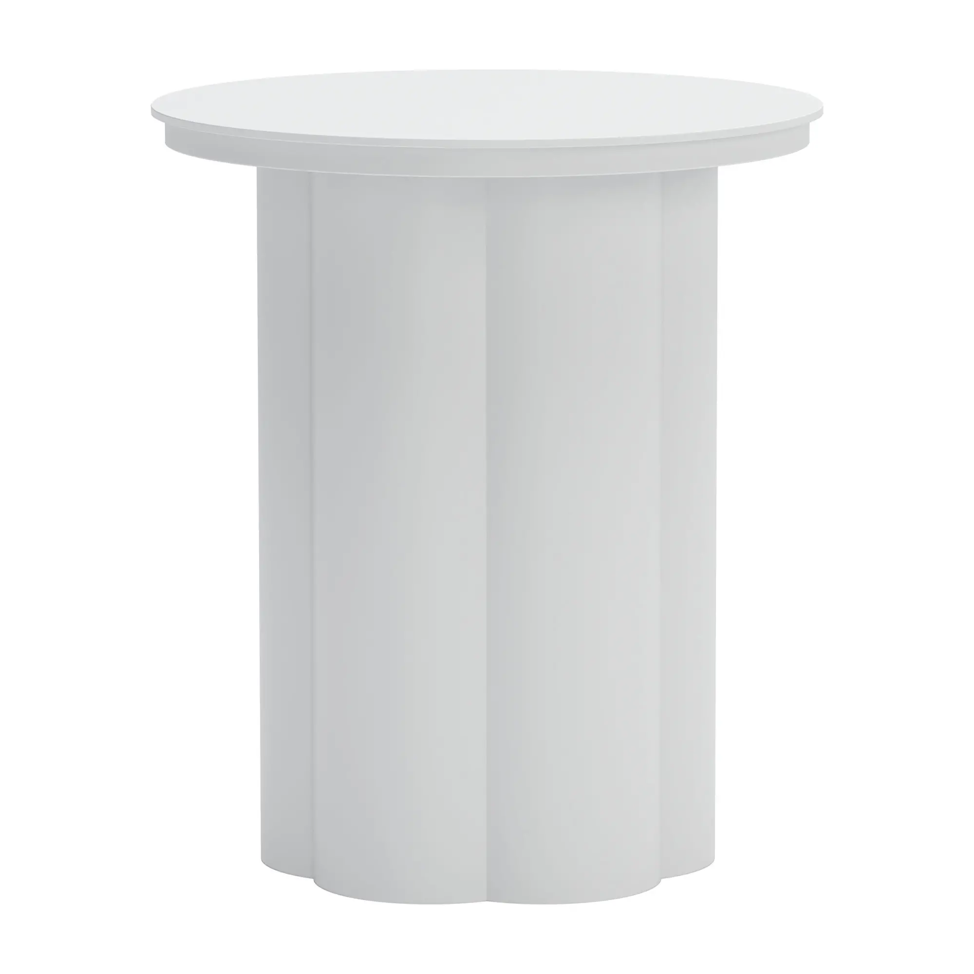 Kona White Outdoor Side Table-5