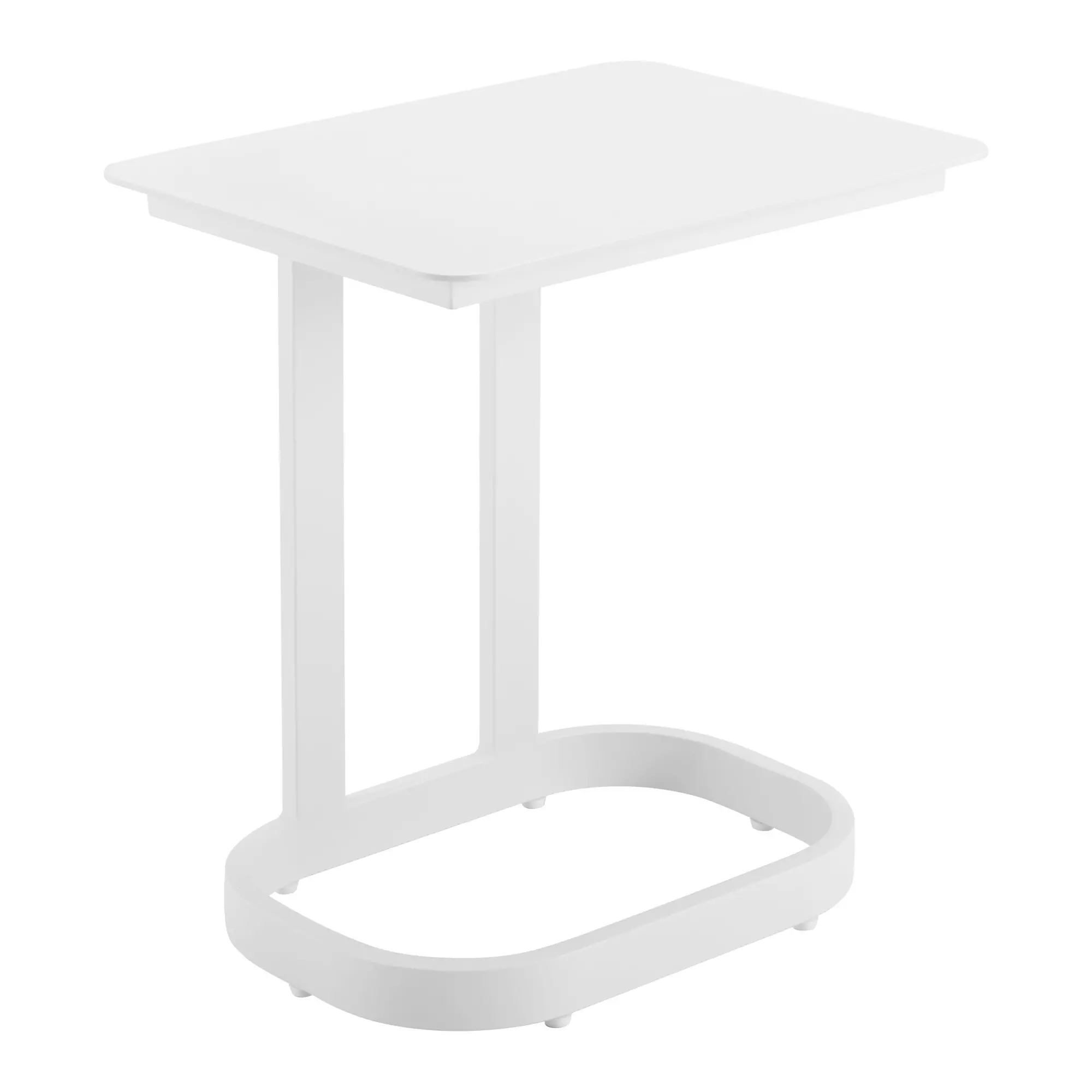 Flint White Outdoor End Table-1