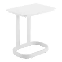 Flint White Outdoor End Table