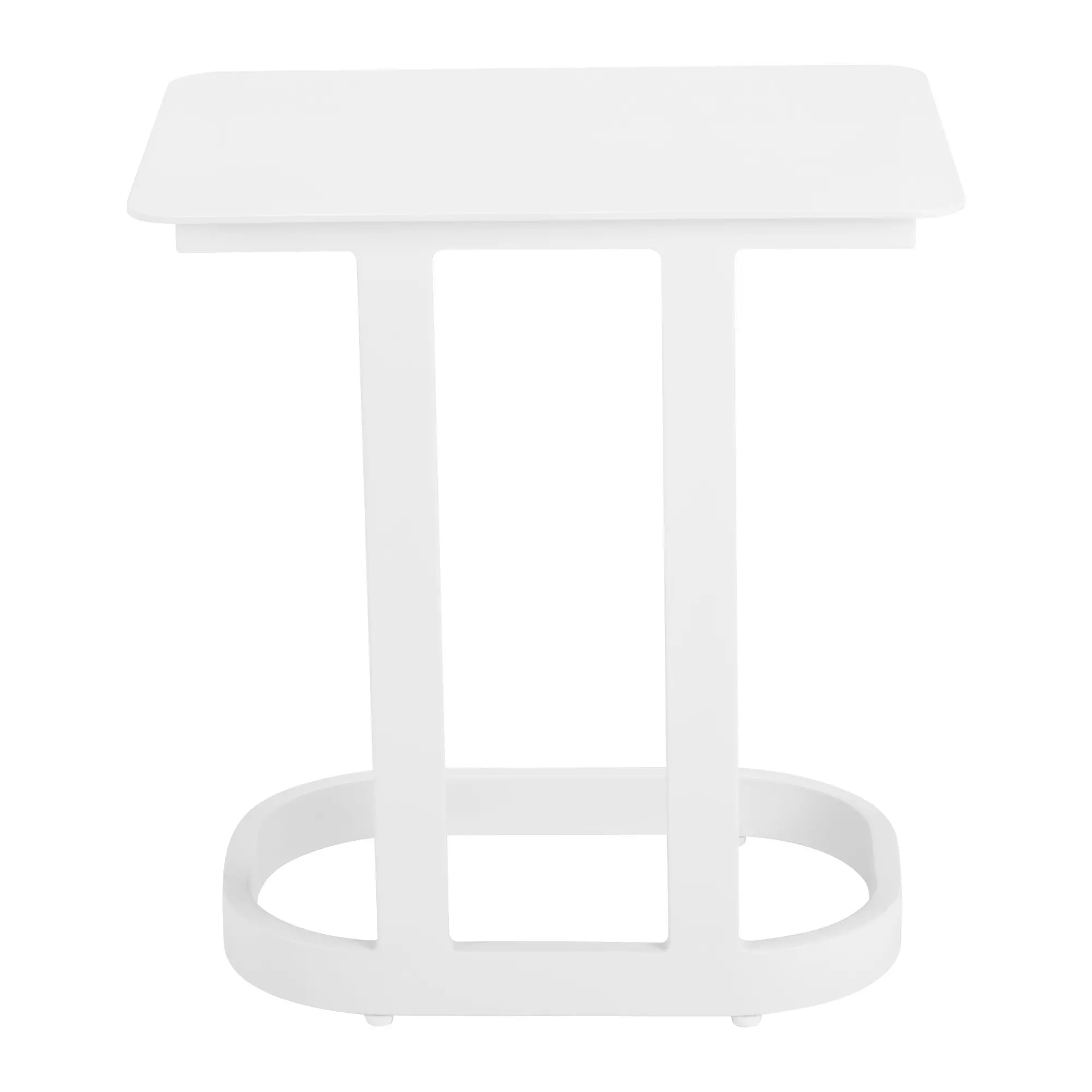 Flint White Outdoor End Table-6
