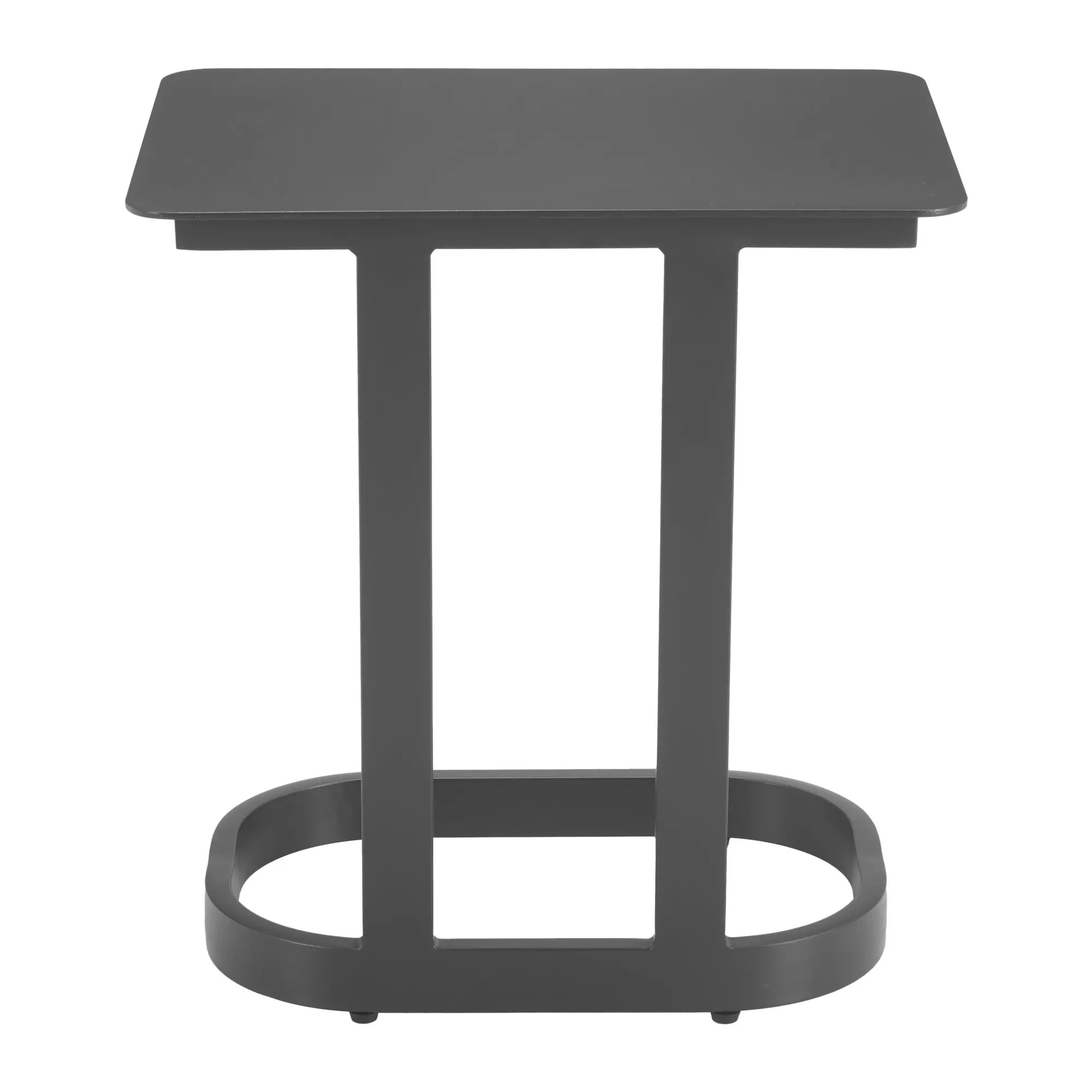 Flint Black Outdoor End Table-4