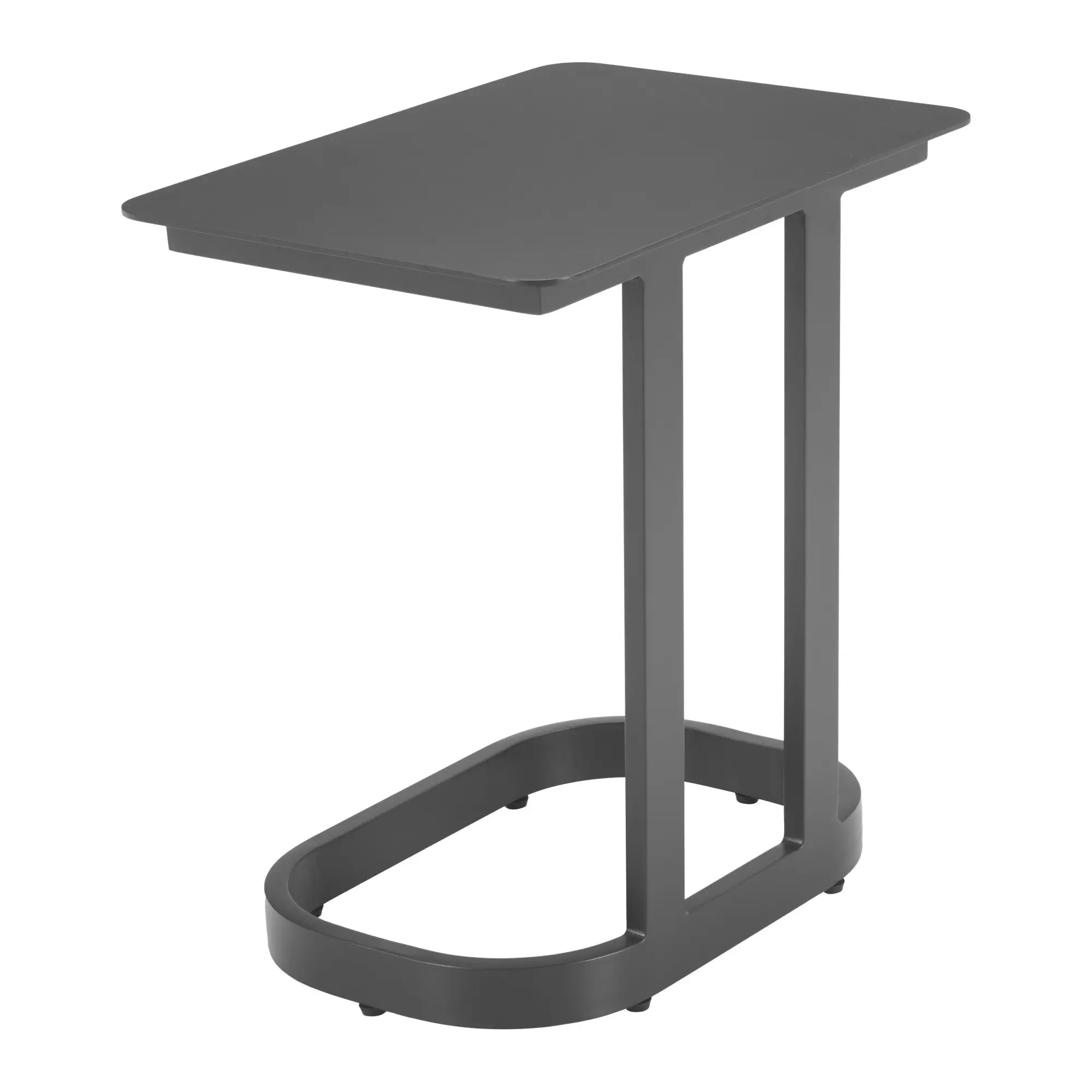 Flint Black Outdoor End Table-5