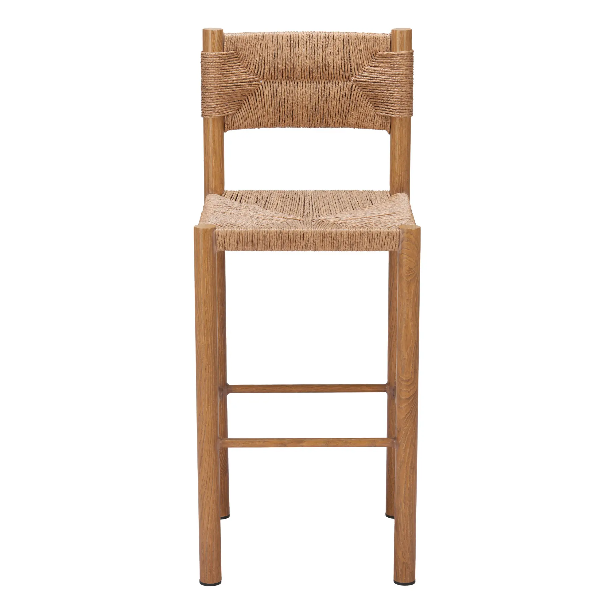 Ives Natural Brown Outdoor Barstools, Set of 2-4