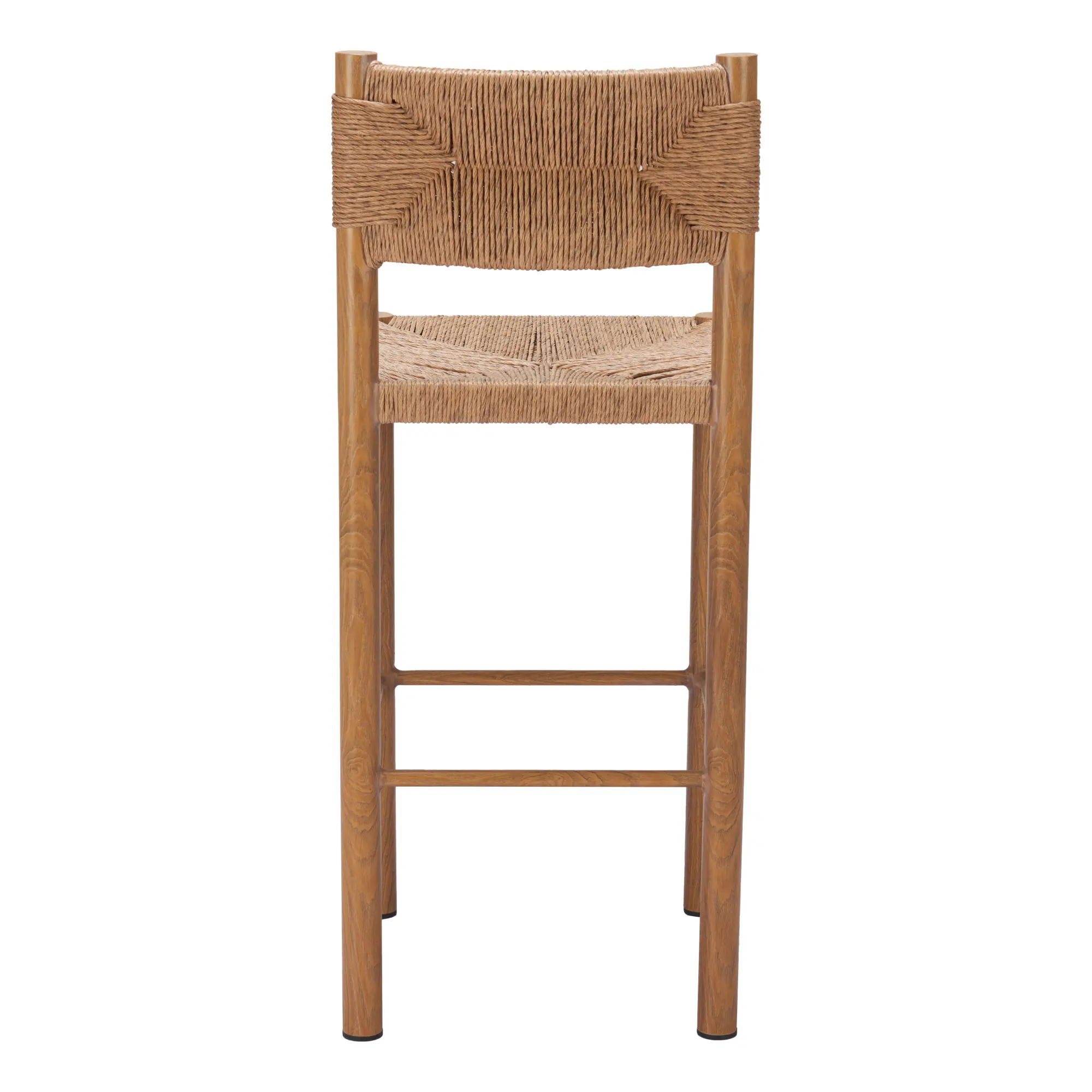 Ives Natural Brown Outdoor Barstools, Set of 2-8
