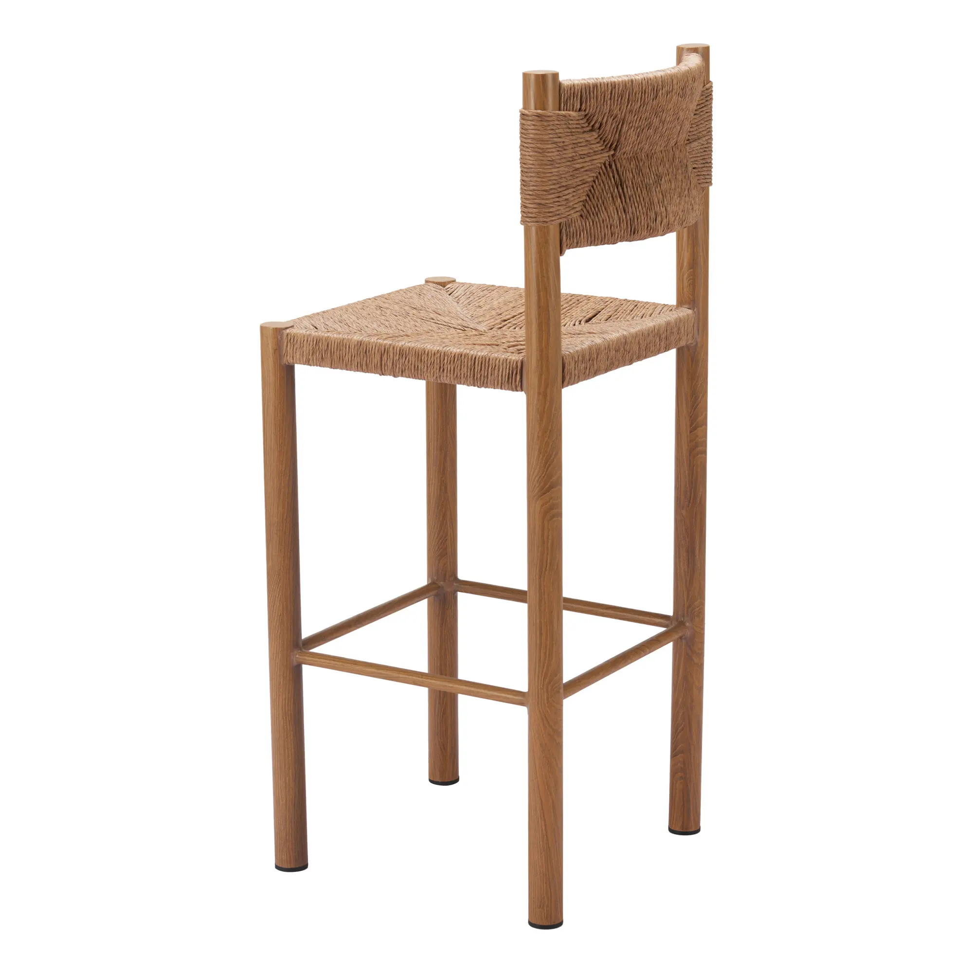 Ives Natural Brown Outdoor Barstools, Set of 2-9