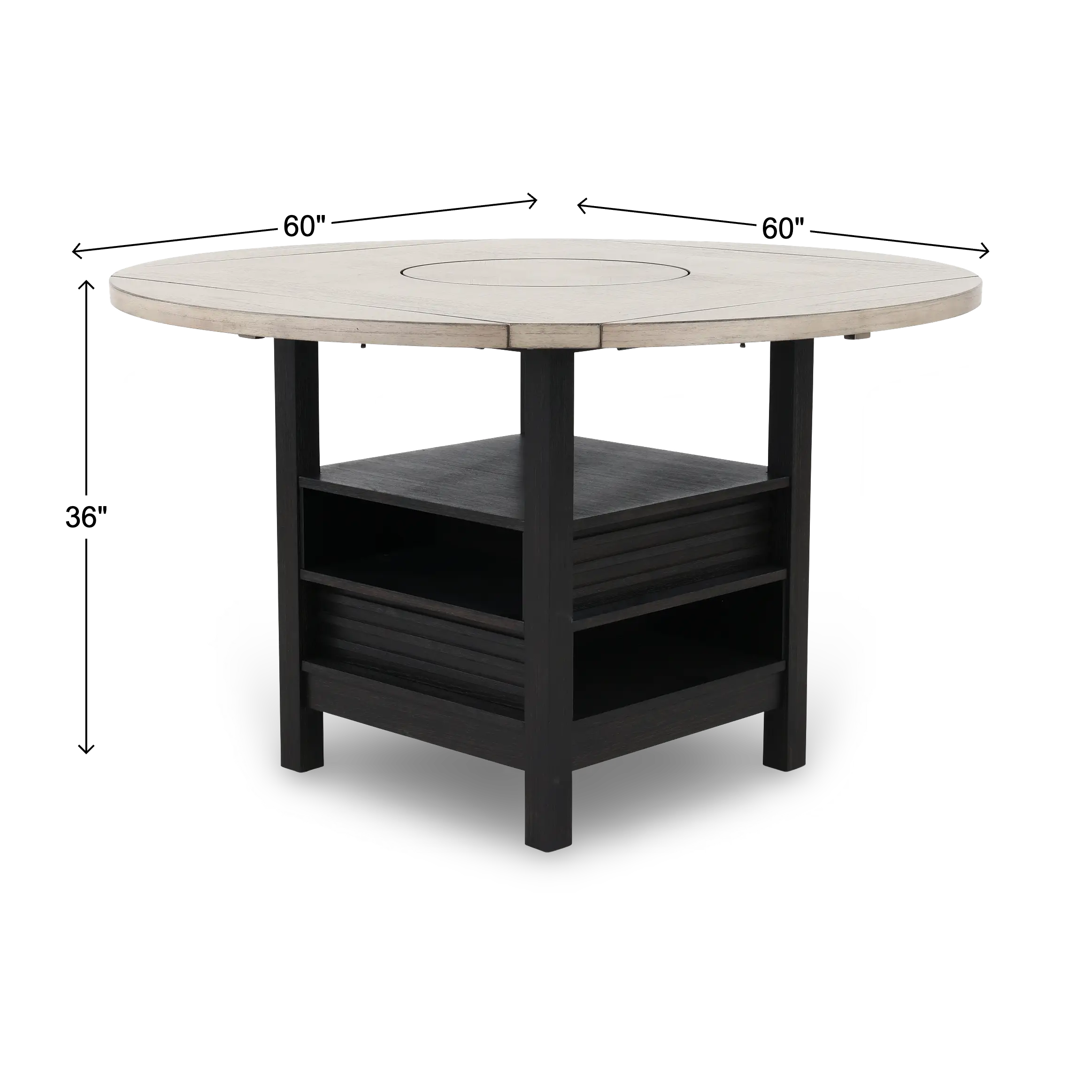 Cline Two-Tone Gray Counter Height Dining Table | RC Willey