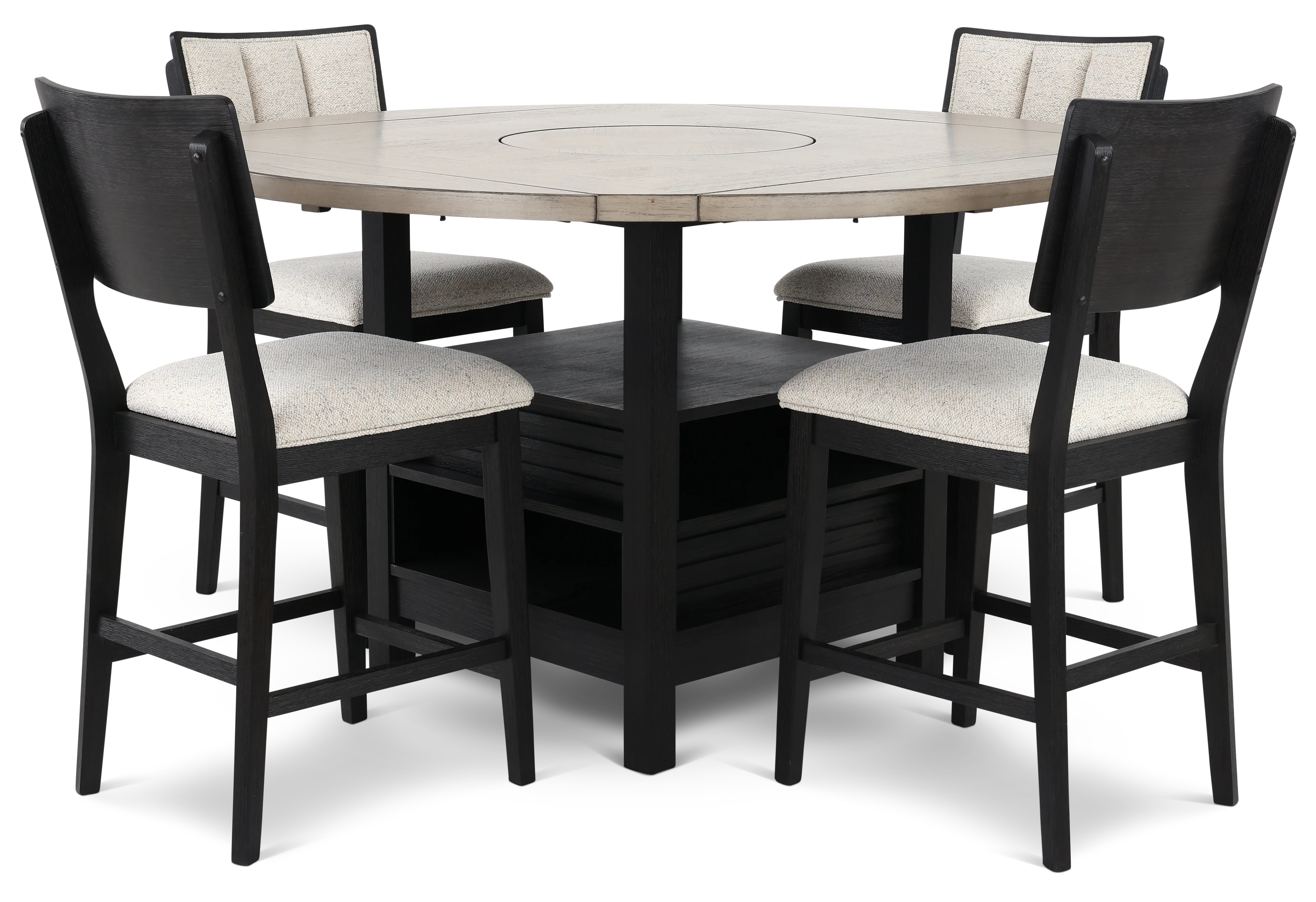 Cline Two-Tone Gray Counter Height 5 Piece Dining Set-1