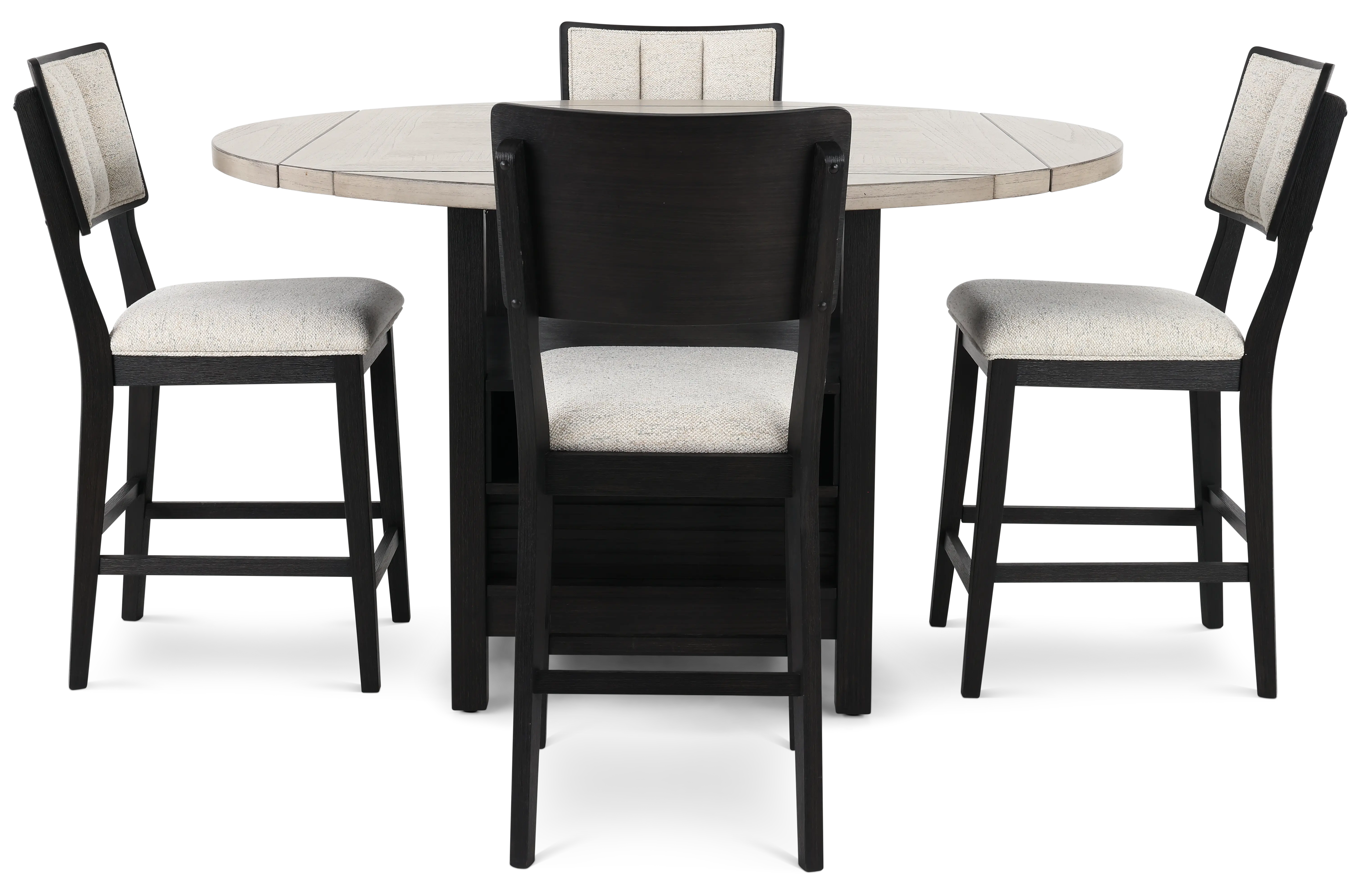 Cline Two-Tone Gray Counter Height 5 Piece Dining Set-4