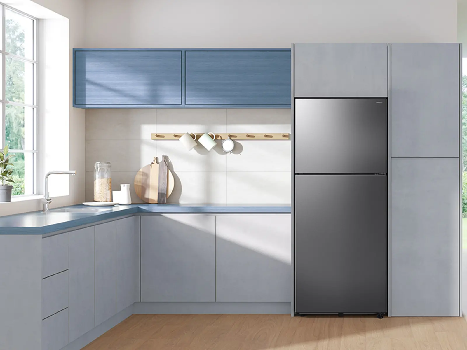 RT70F18LRSR Samsung 18 Cu Ft Top Freezer Refrigerator - Stainless Steel-2
