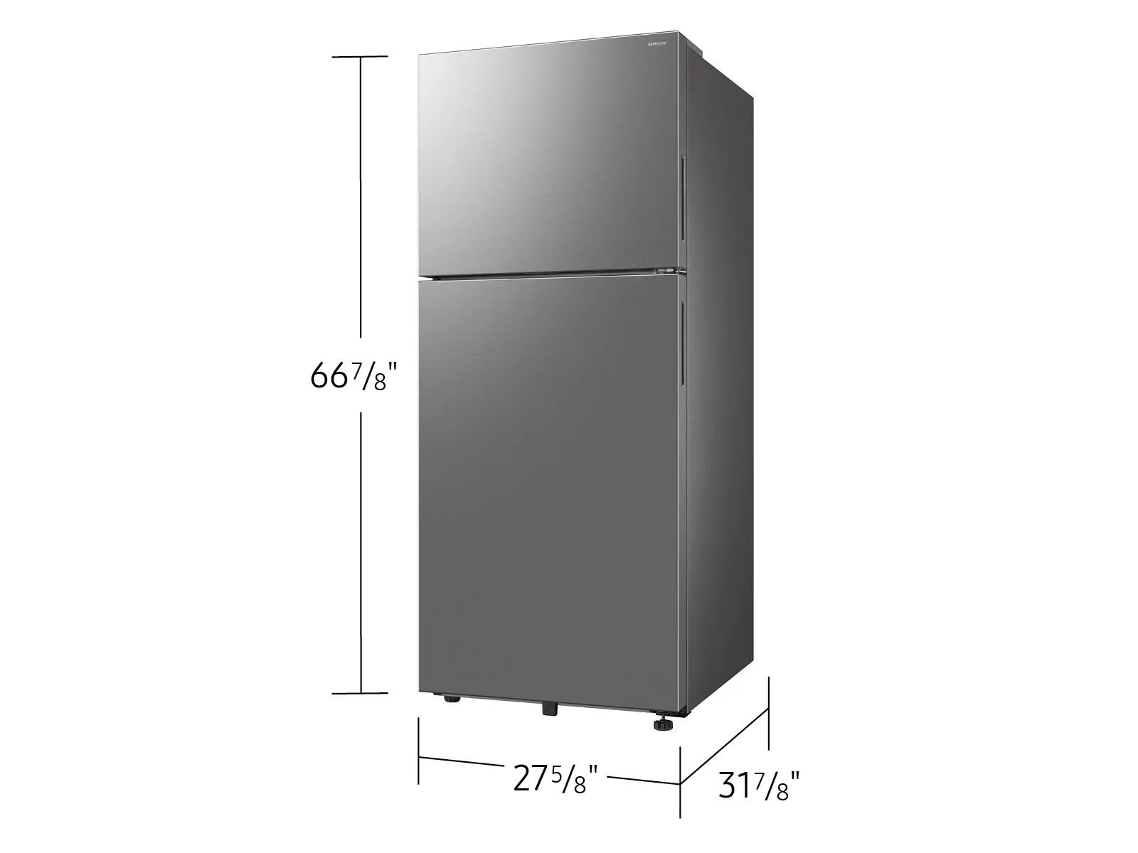 RT70F18LRSR Samsung 18 Cu Ft Top Freezer Refrigerator - Stainless Steel-3