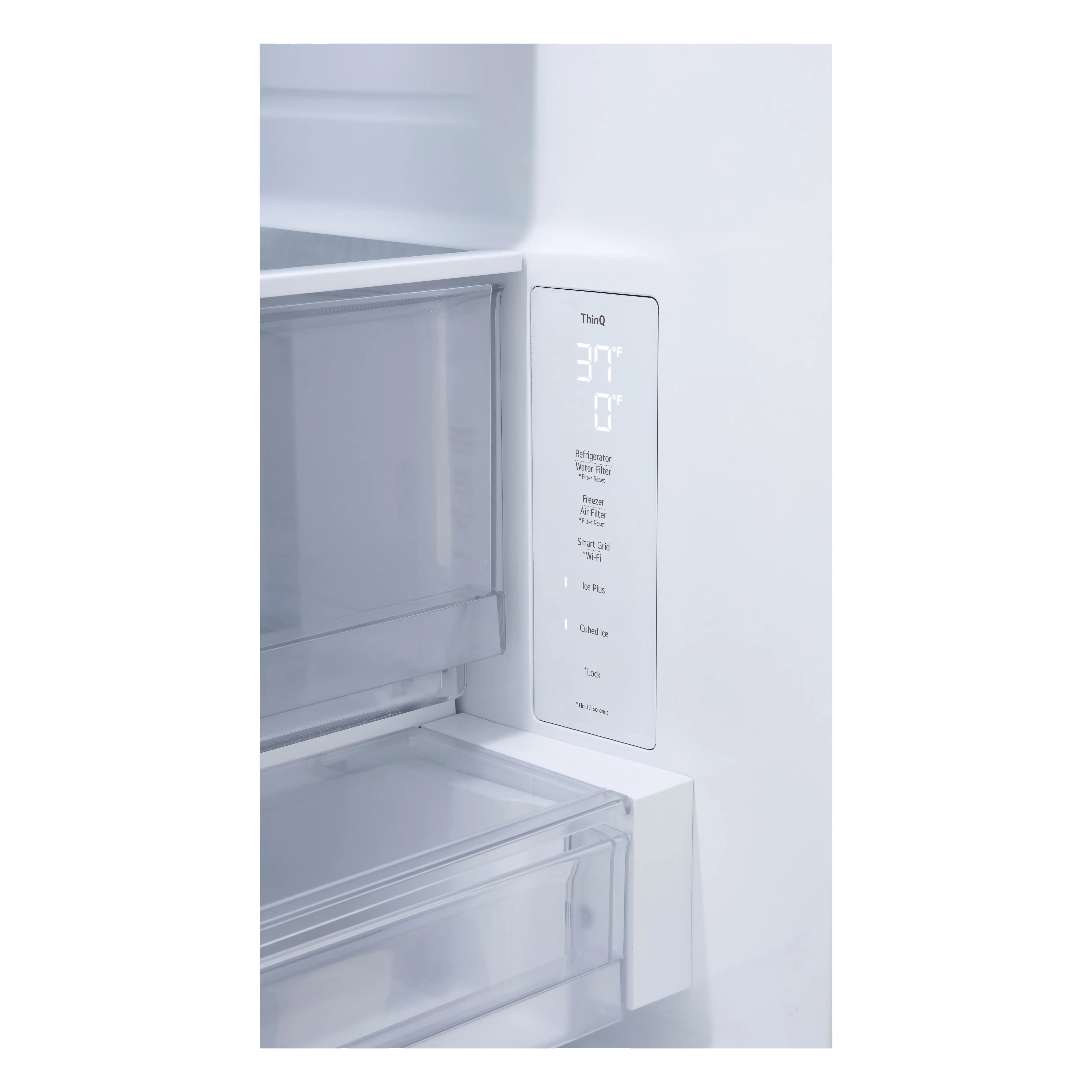LF25Z6211S LG 25 Cu Ft Zero Clearance French Door Refrigerator - Counter Depth Stainless Steel-10