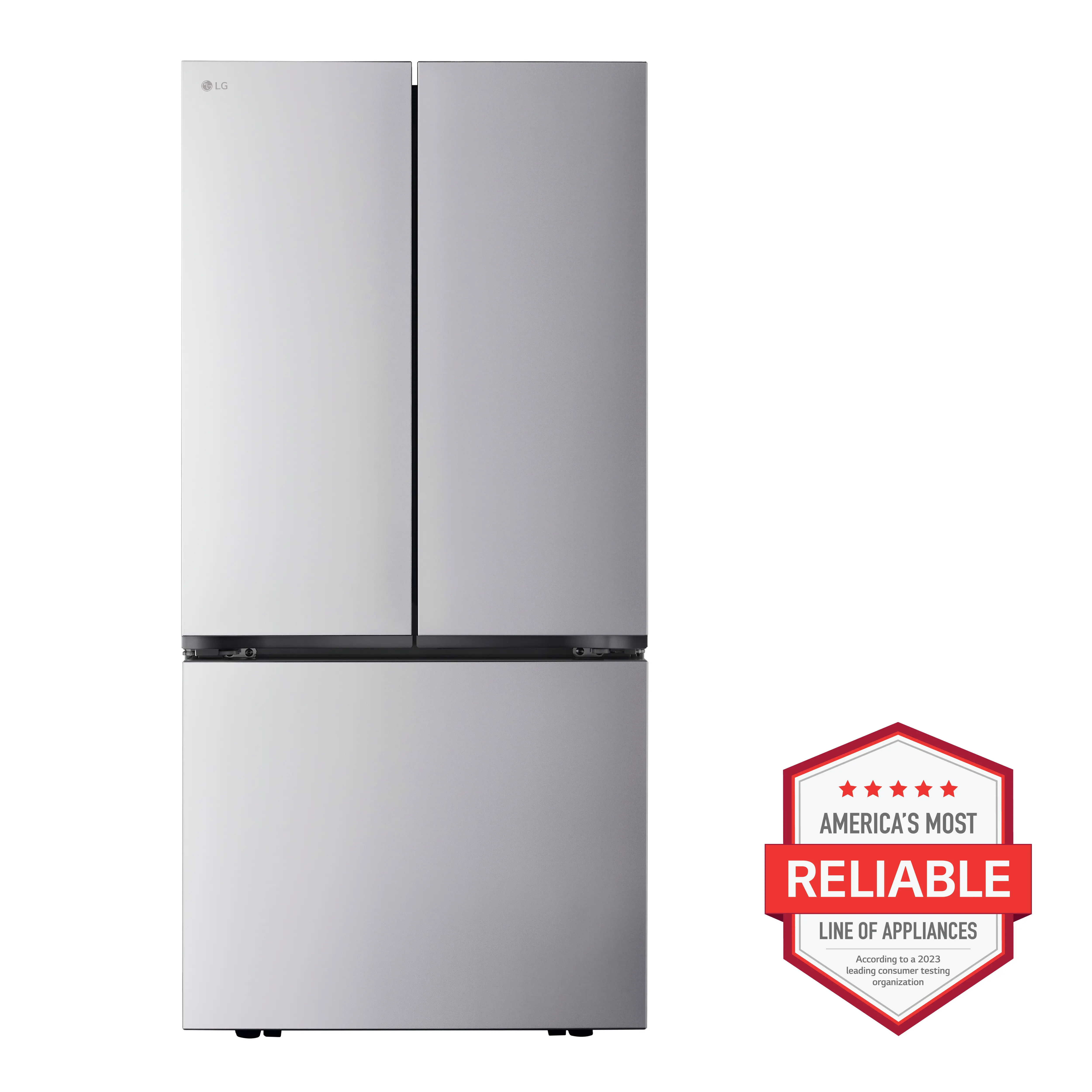 LF25Z6211S LG 25 Cu Ft Zero Clearance French Door Refrigerator - Counter Depth Stainless Steel-4