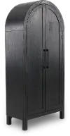 Cresthill Black Storage Cabinet