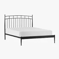 Traditional Black Metal Queen Bed