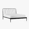 Farmhouse Black Metal Queen Bed