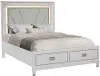 Gallia White King Storage Bed