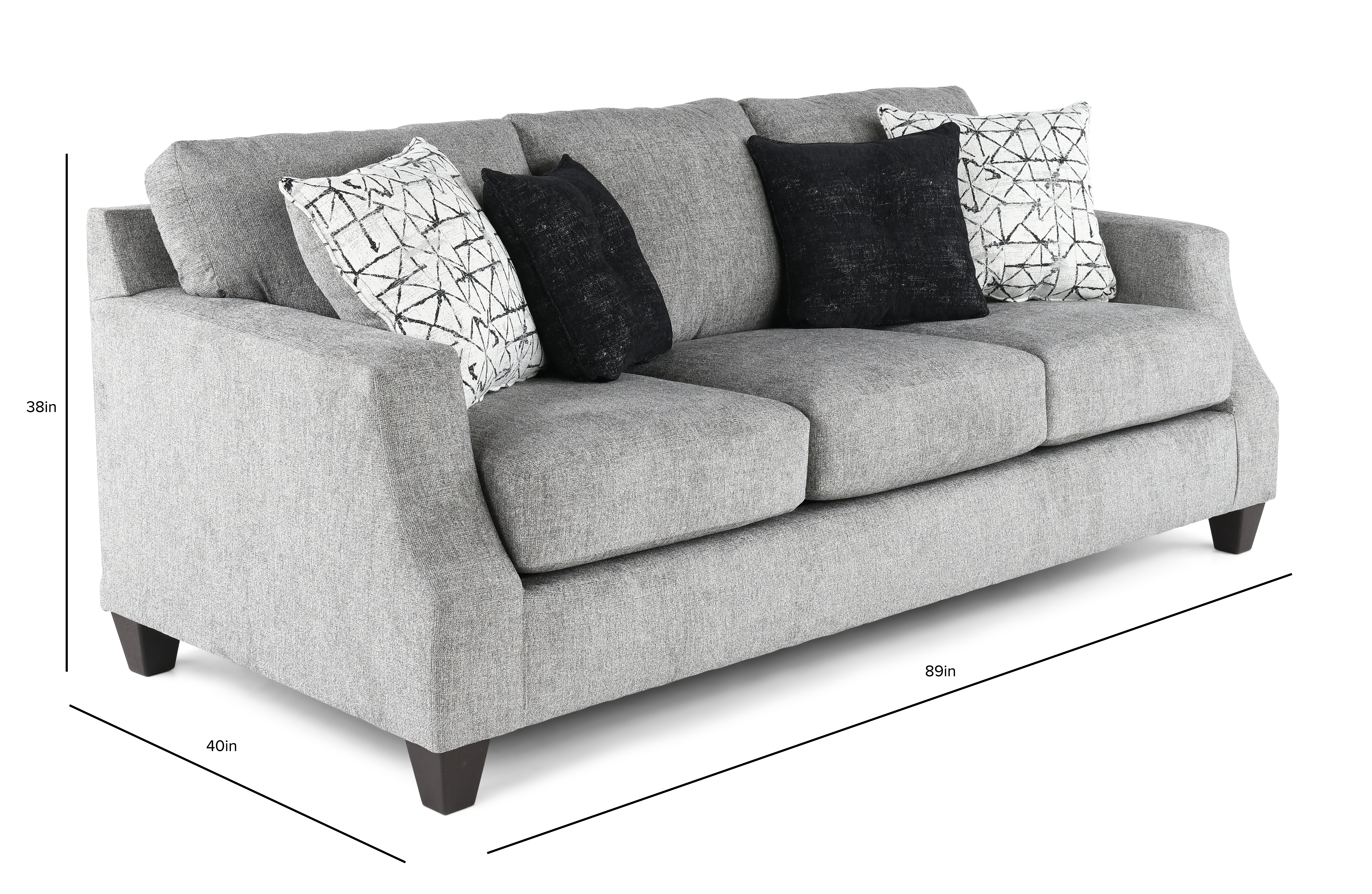 Declan Stone Gray Sofa-3