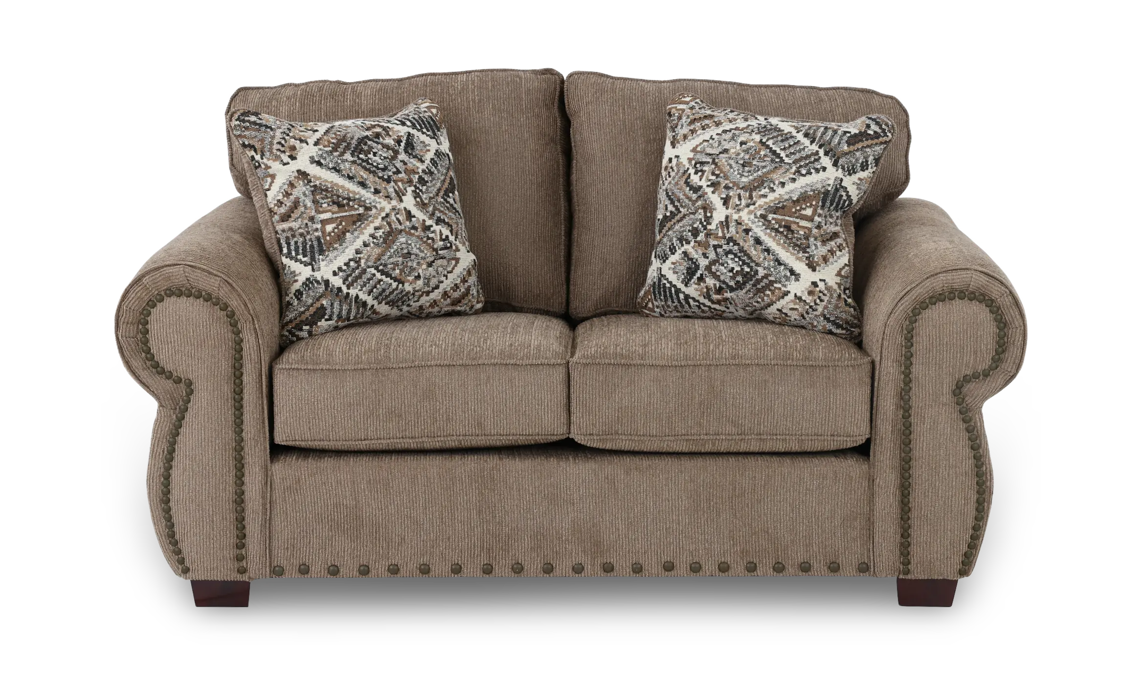 SOULOV/SHRYBRK Southport Sherry Bark Brown Loveseat-1