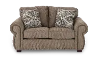 SOULOV/SHRYBRK Southport Sherry Bark Brown Loveseat