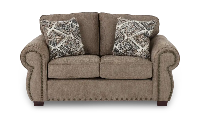Southport Sherry Bark Brown Loveseat