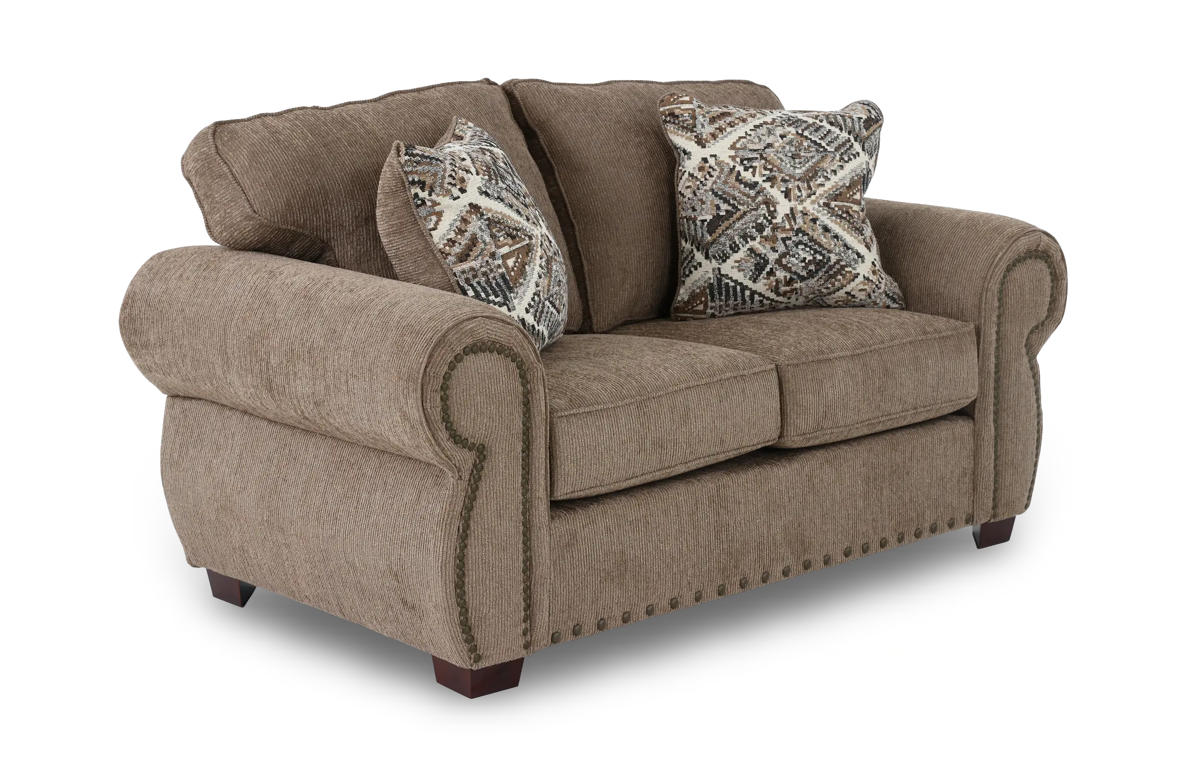SOULOV/SHRYBRK Southport Sherry Bark Brown Loveseat-4