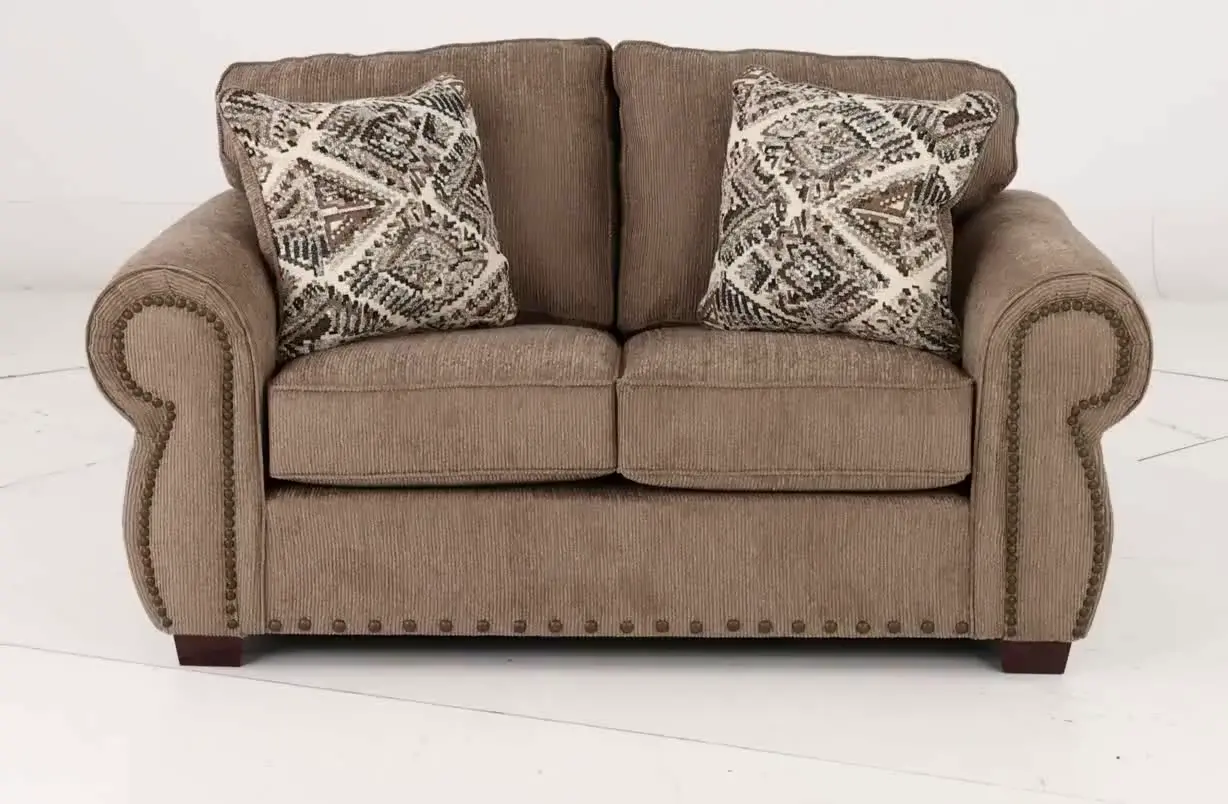SOULOV/SHRYBRK Southport Sherry Bark Brown Loveseat-6