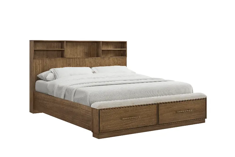 Phase 3 Brown Queen Storage Bed