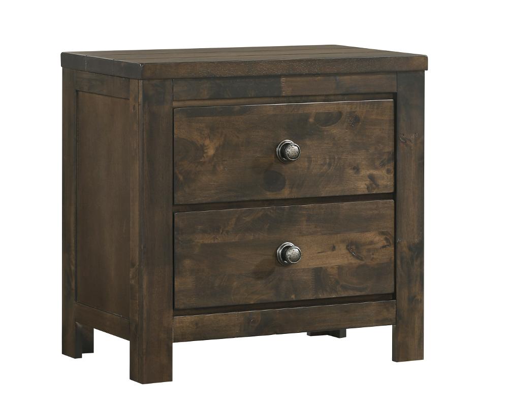 Bayview Rustic Brown Nightstand