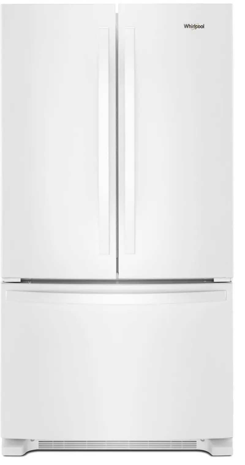 Whirlpool 20 Cu Ft French Door Refrigerator - Counter Depth White